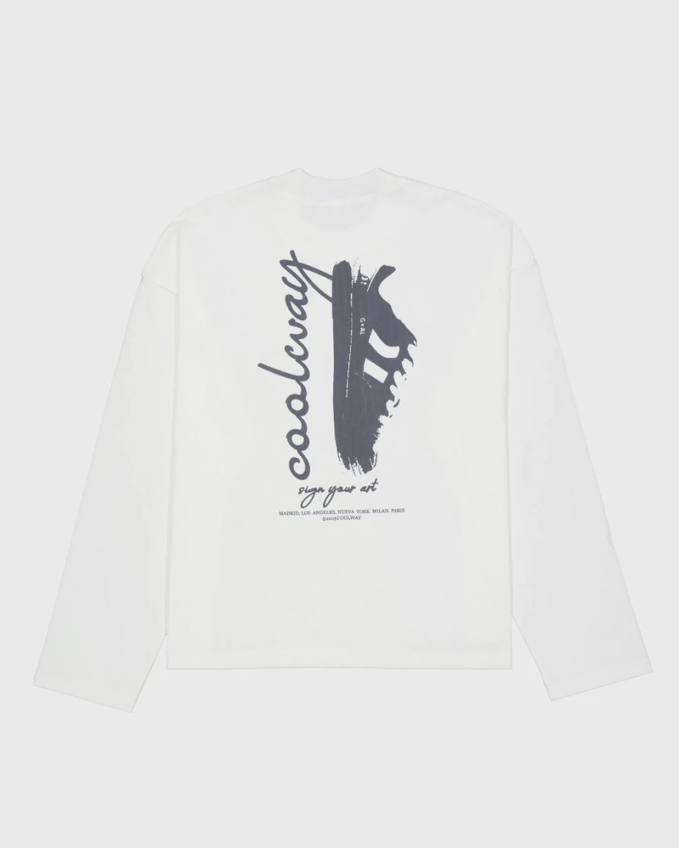 Coolway Frame White Long Sleeve - Camiseta blanca de manga larga - Image 5