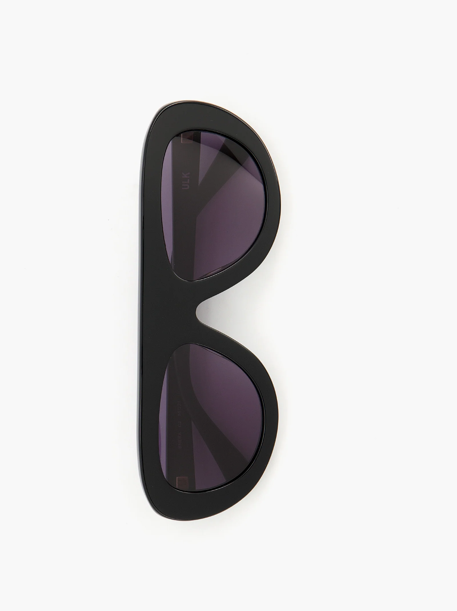 Gafas de sol negras envolventes con lente violeta - Brera - Image 4