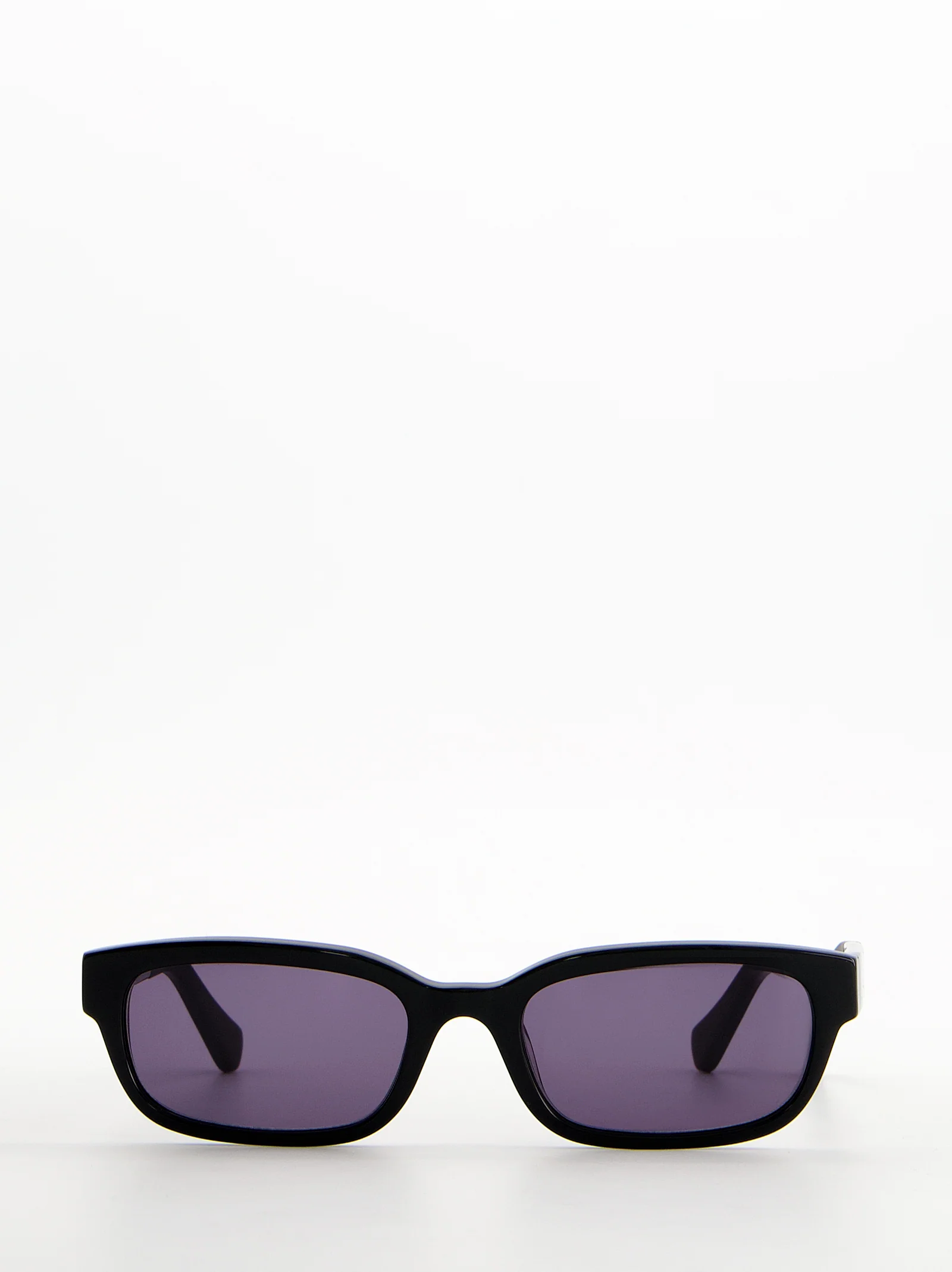 Gafas de sol rectangulares negras con lente violeta - Saint