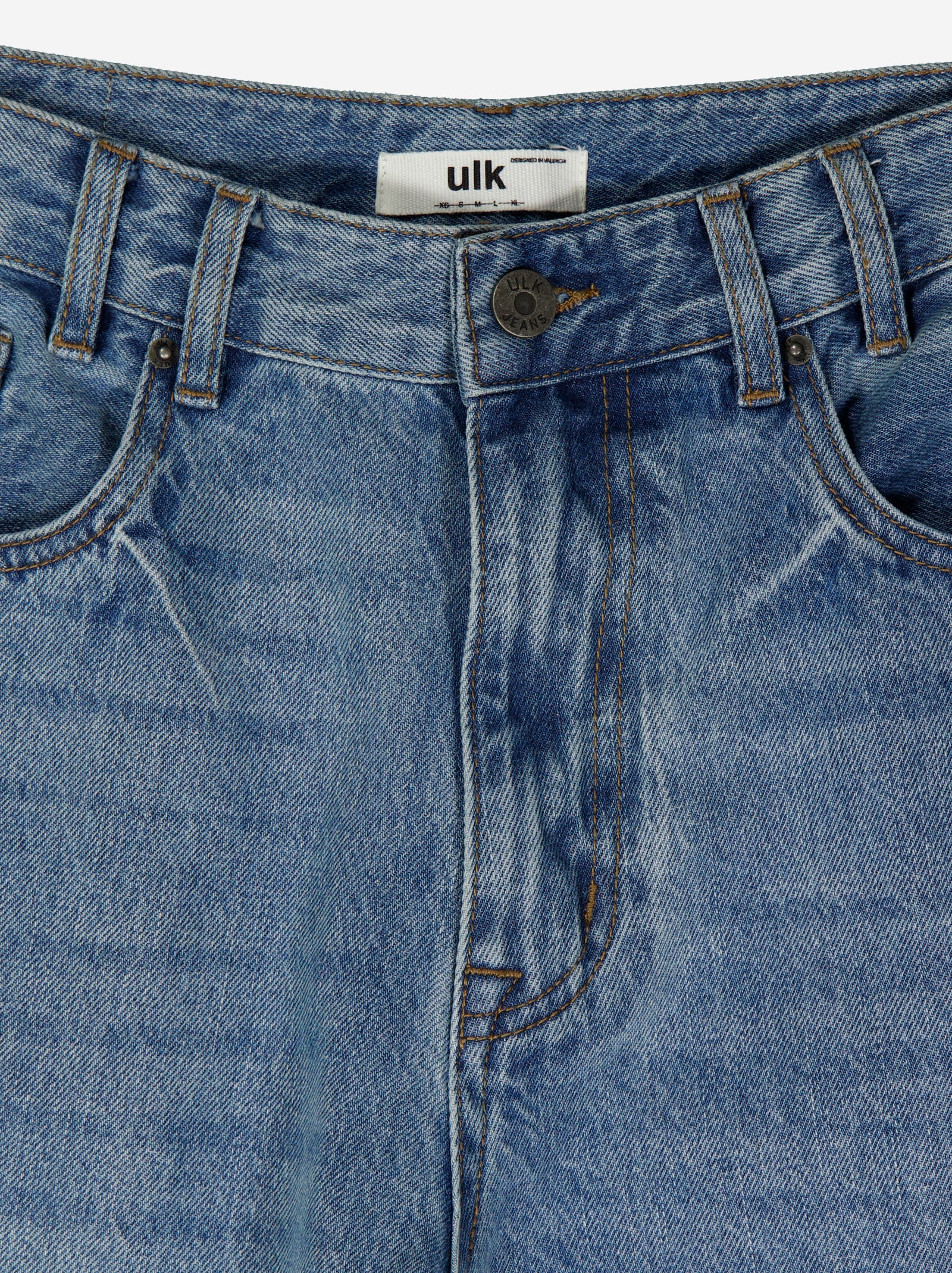 Jeans straight fit efecto lavado Thik - Image 4