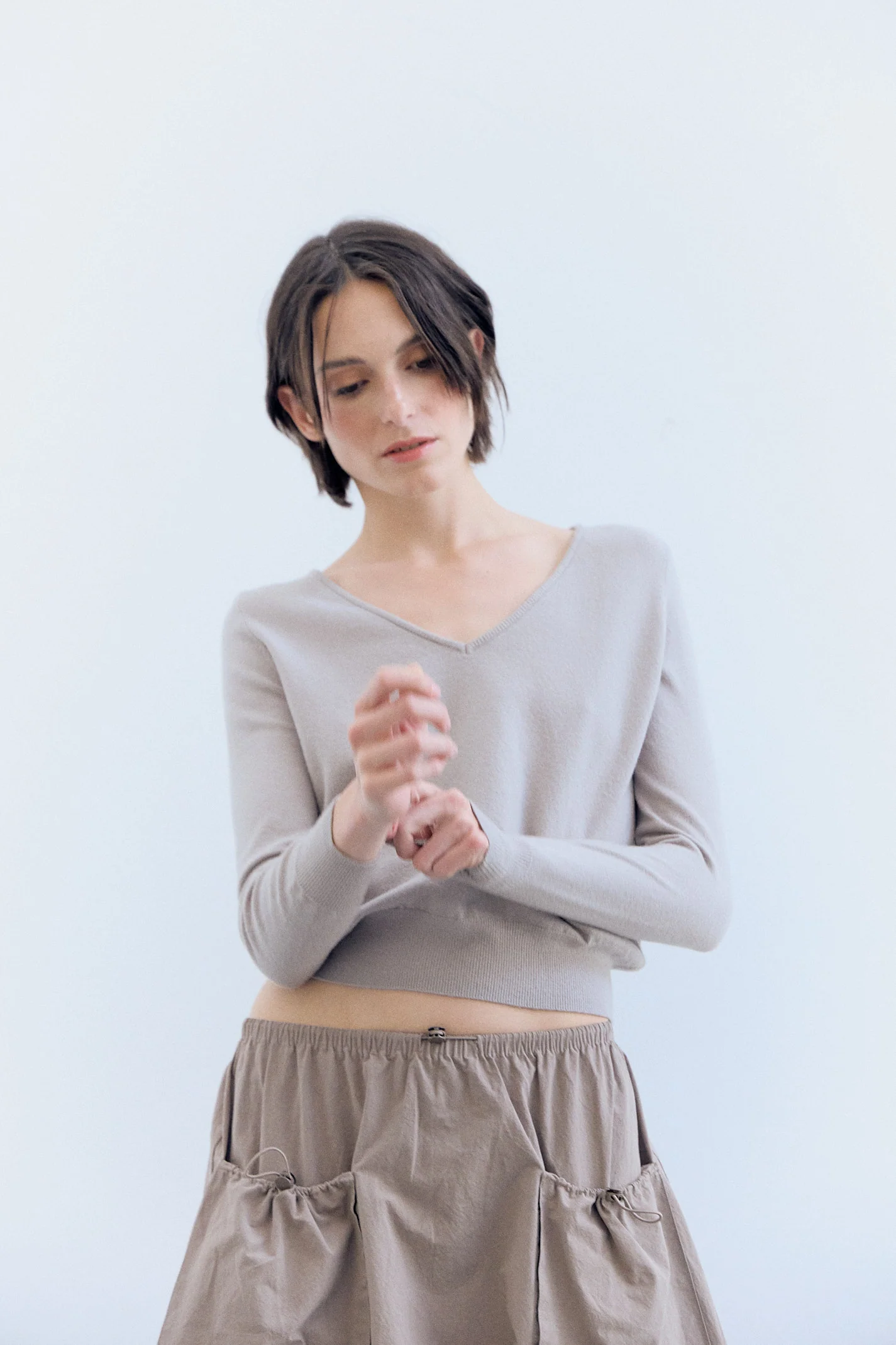 Jersey de punto con cuello en V - Fae - Image 3