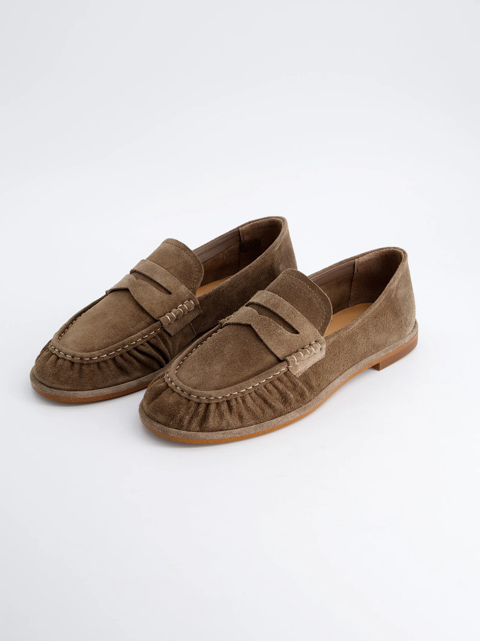 Mocasines De Serraje Taupe -Kassai - Image 3