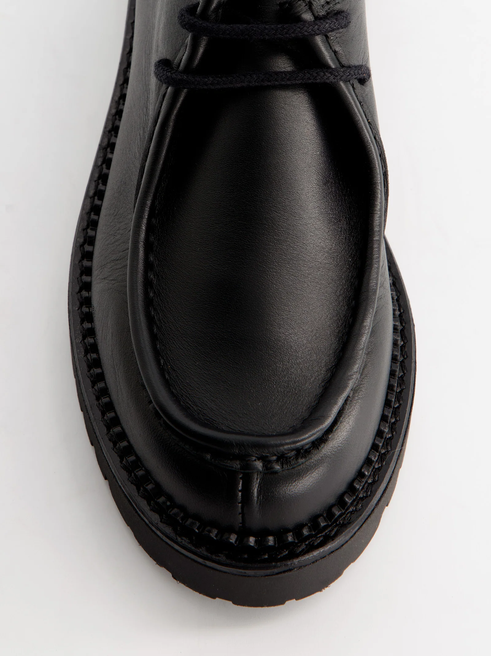 Mocasines negros de piel para hombre - Molly - Image 4