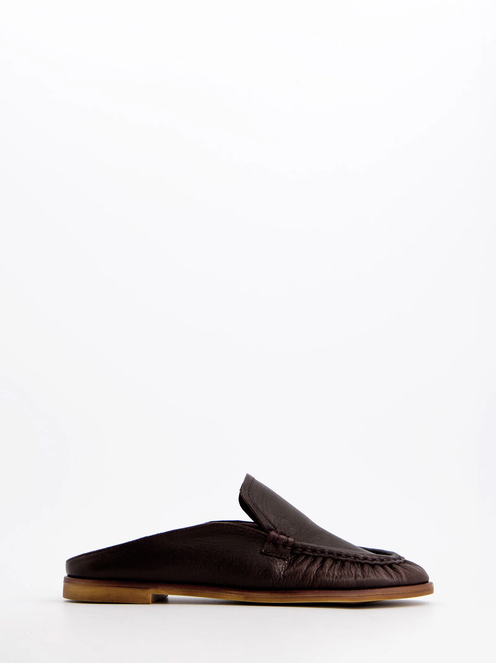 Mules De Piel Marrón - Ramy