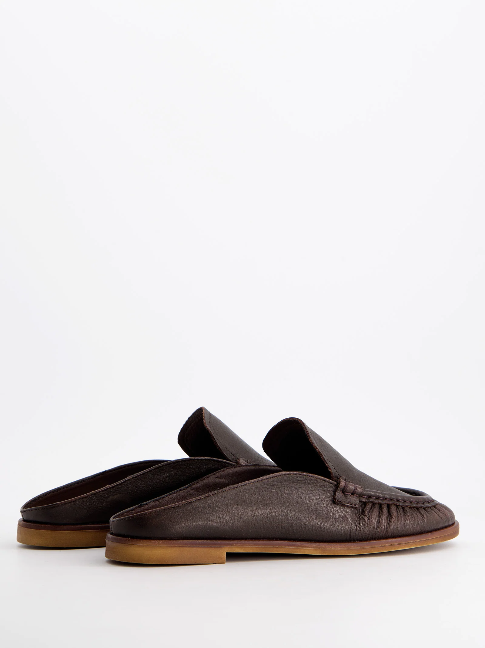 Mules De Piel Marrón - Ramy - Image 2