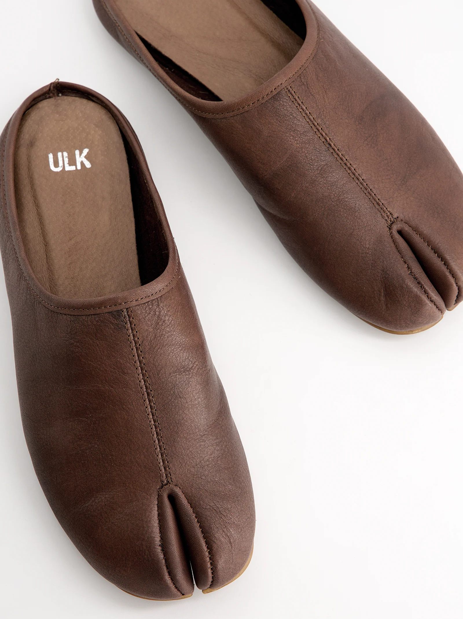 Mules tabi en piel marrón - Casablanca - Image 2