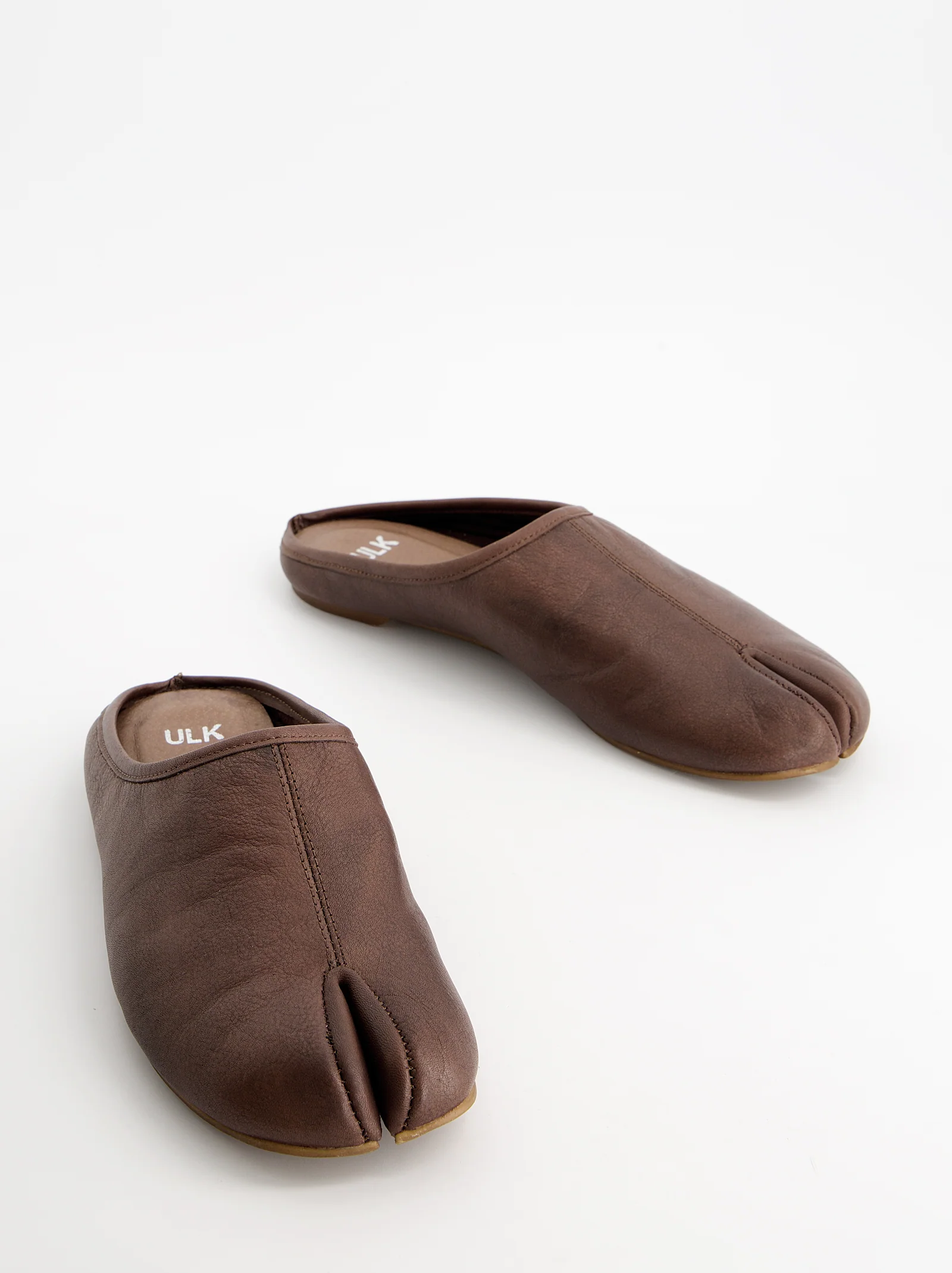 Mules tabi en piel marrón - Casablanca - Image 3