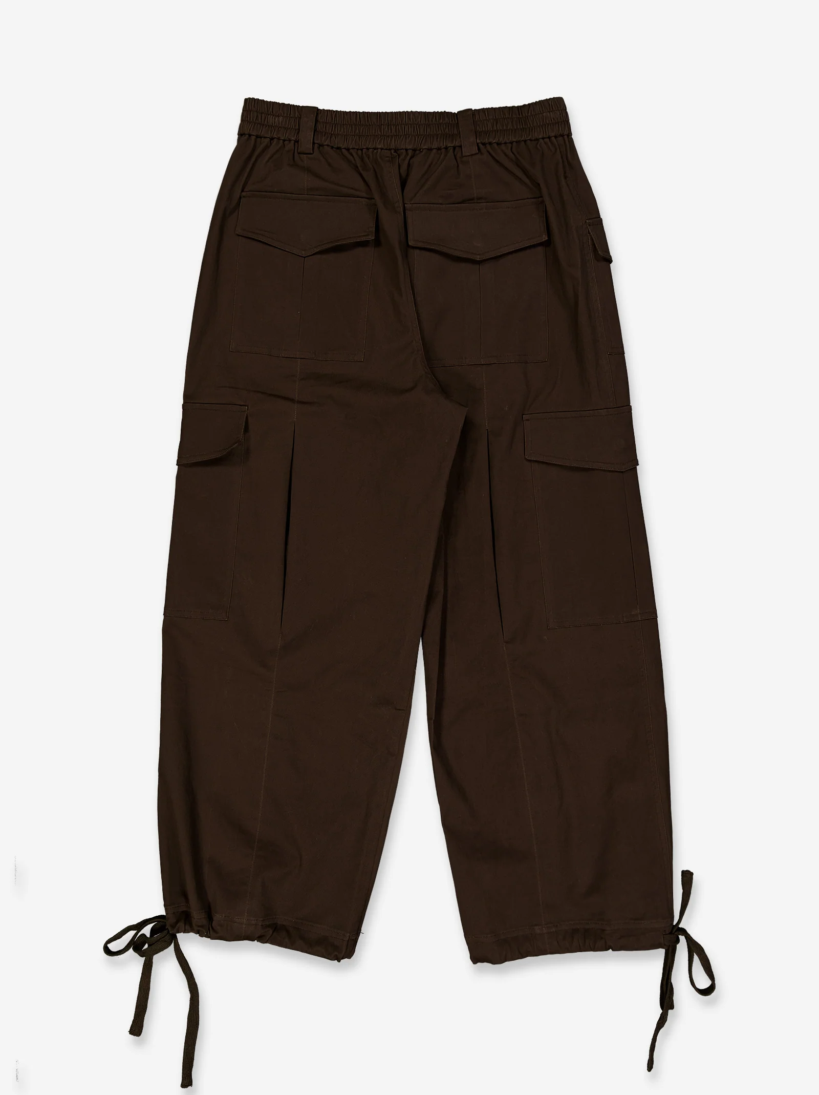 Pantalón cargo marrón con bajo ajustable y bolsillos Breeze - Image 3