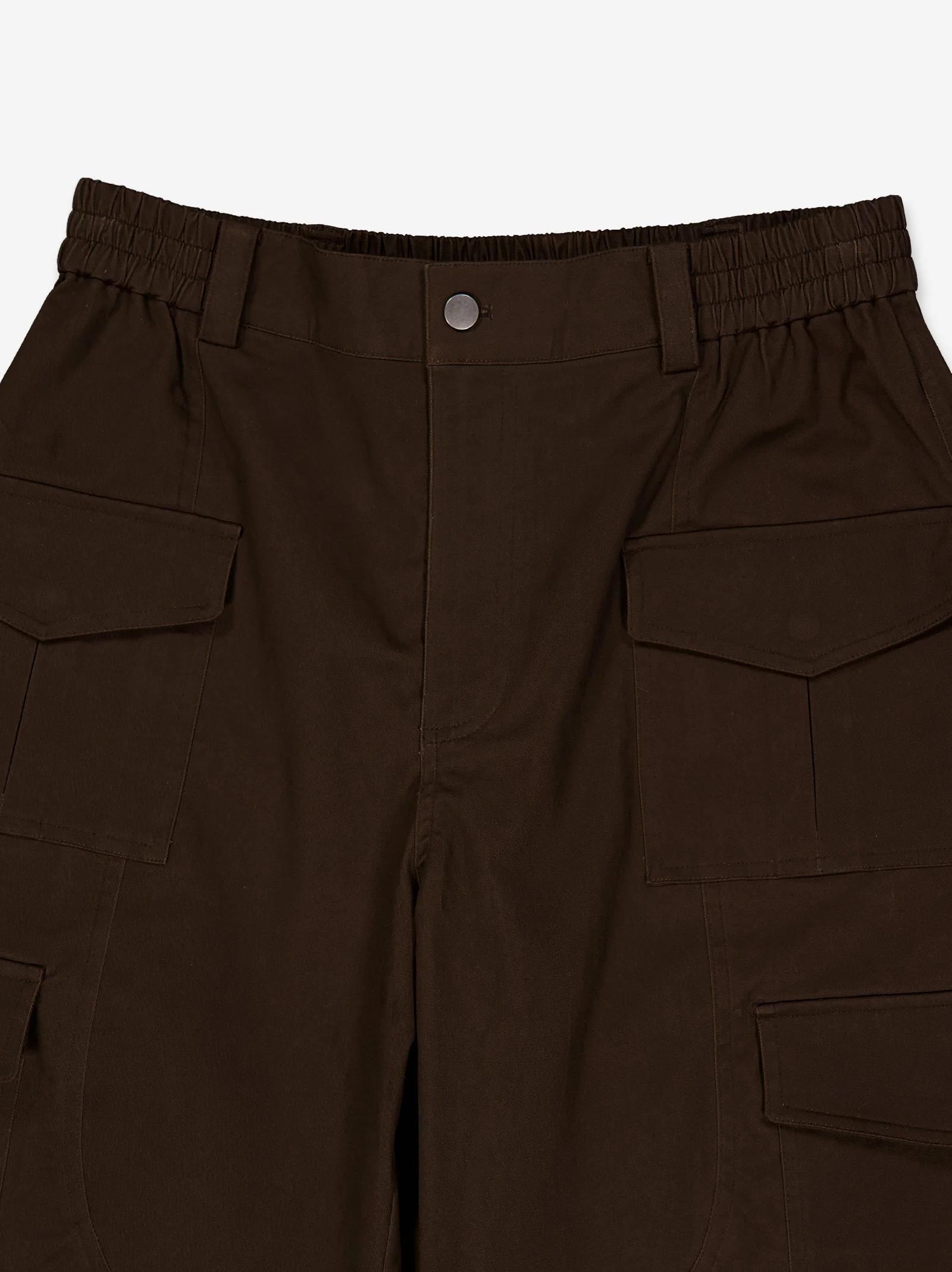 Pantalón cargo marrón con bajo ajustable y bolsillos Breeze - Image 4