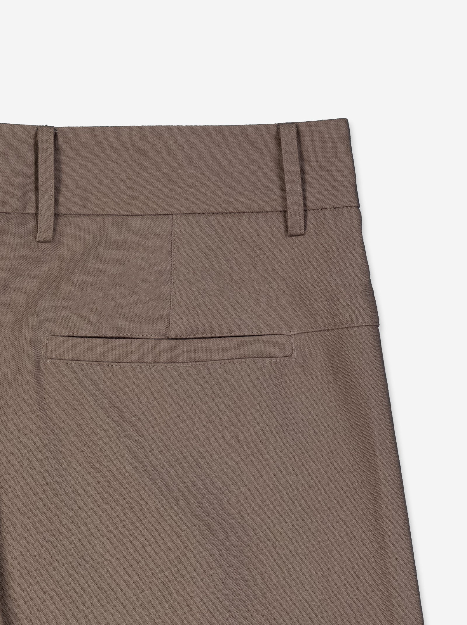 Pantalón fluido marrón bolsillo cuadrado Bobu - Image 5