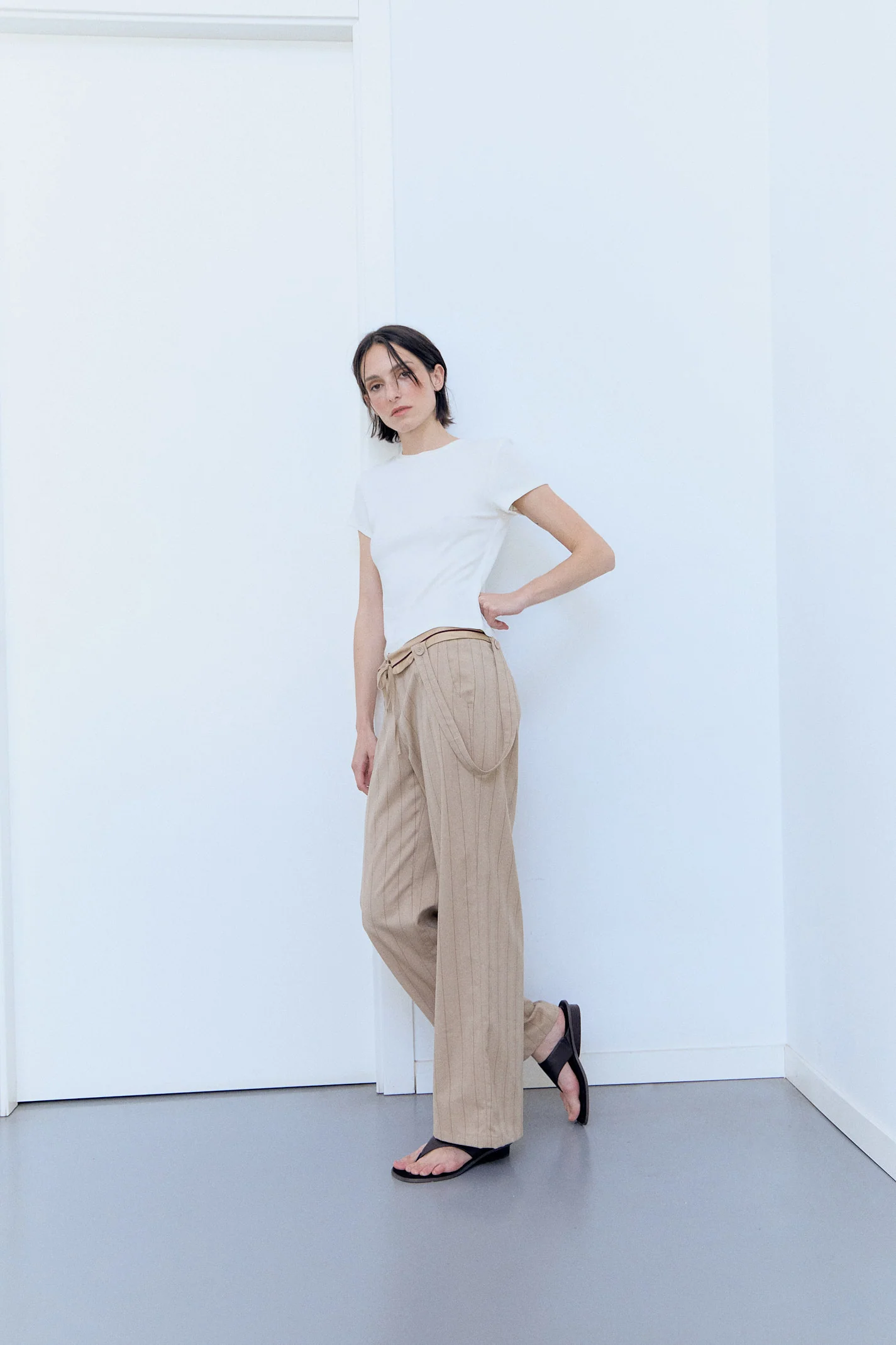 Pantalones raya diplomática oversize Yara
