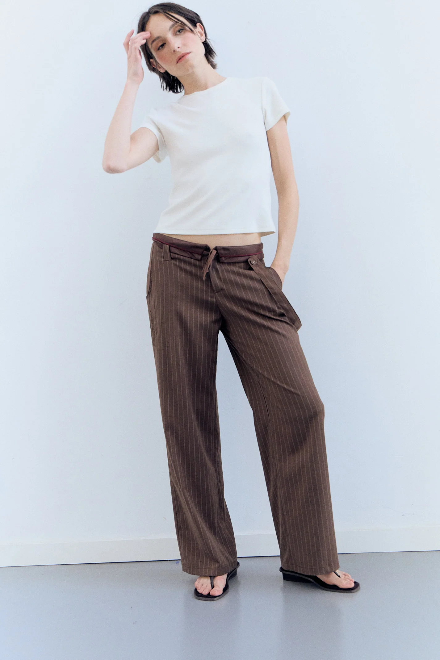 Pantalones raya diplomática oversize Yara