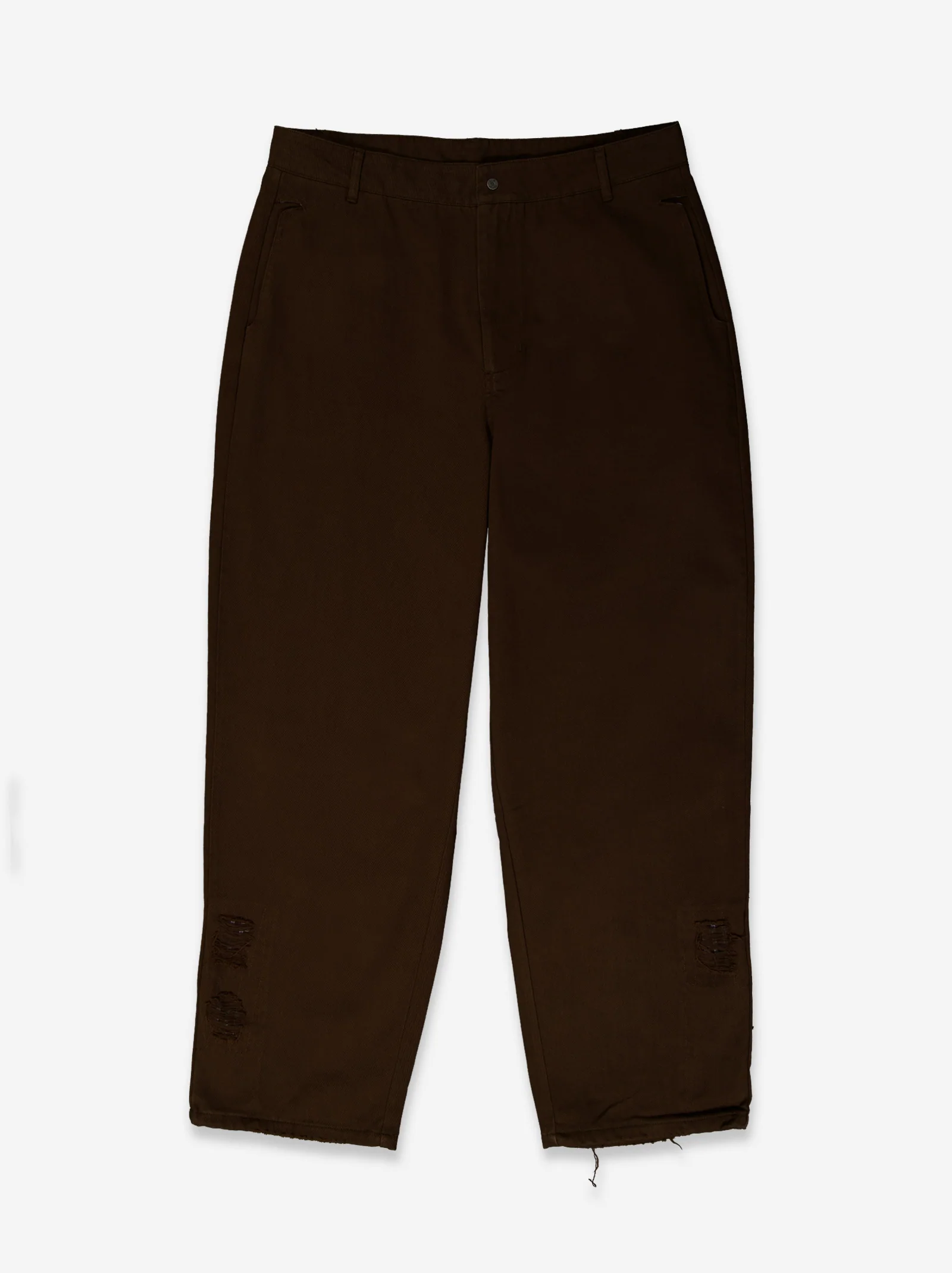 Pantalones relaxed fit con detalles de roturas Rouchy - Image 3