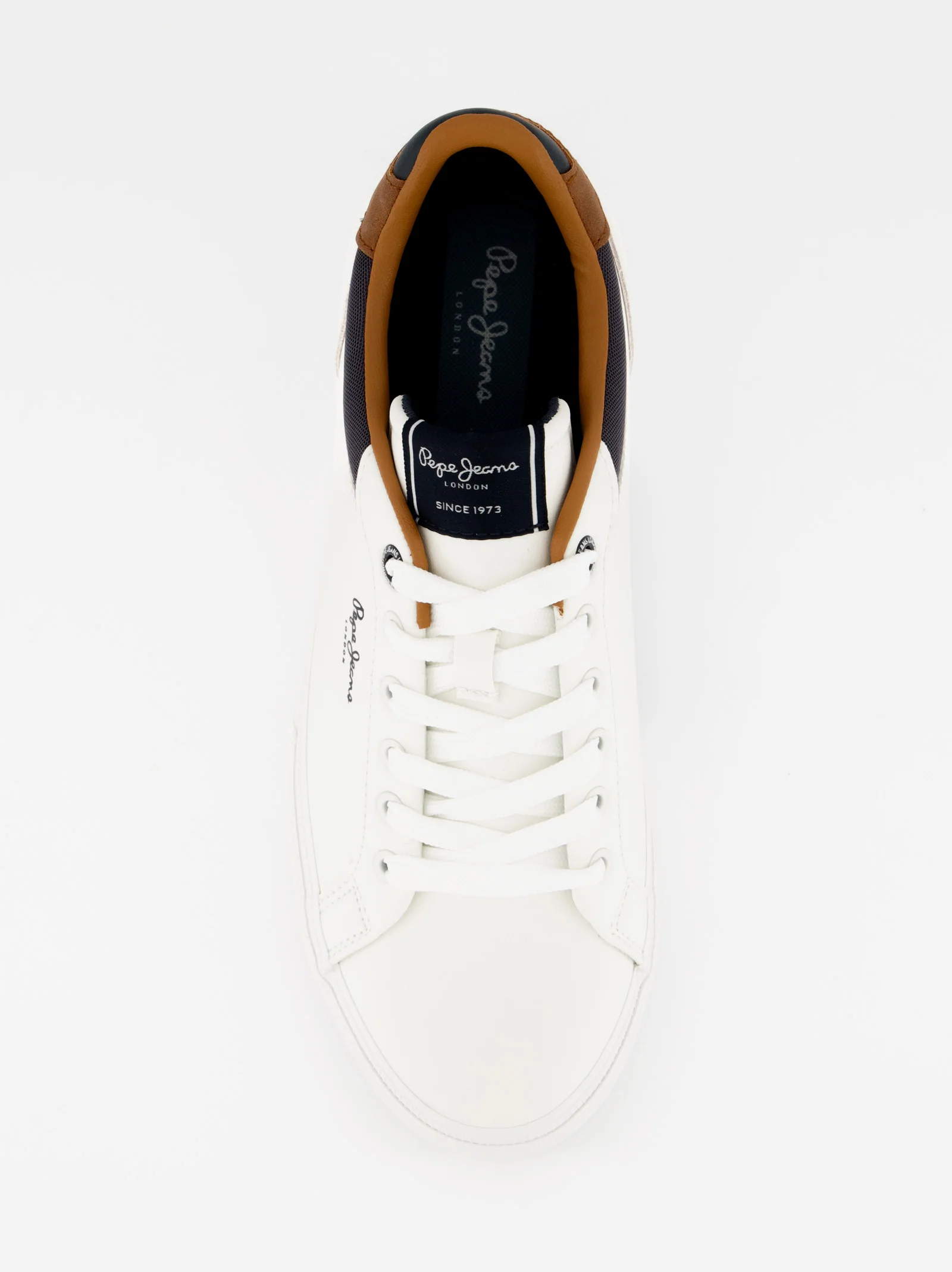Zapatillas blancas para hombre con detalles en ante Pepe Jeans - Image 3