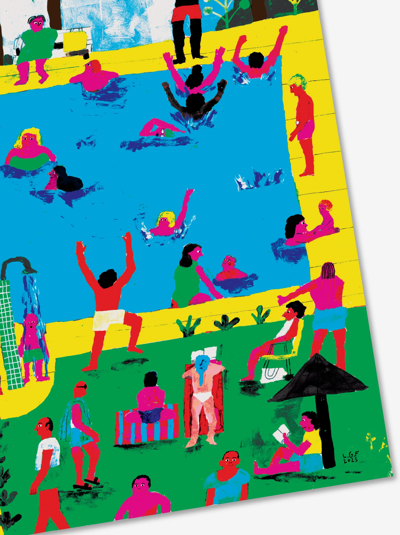 Póster Piscina - Luis Galbis x ULK Workshop