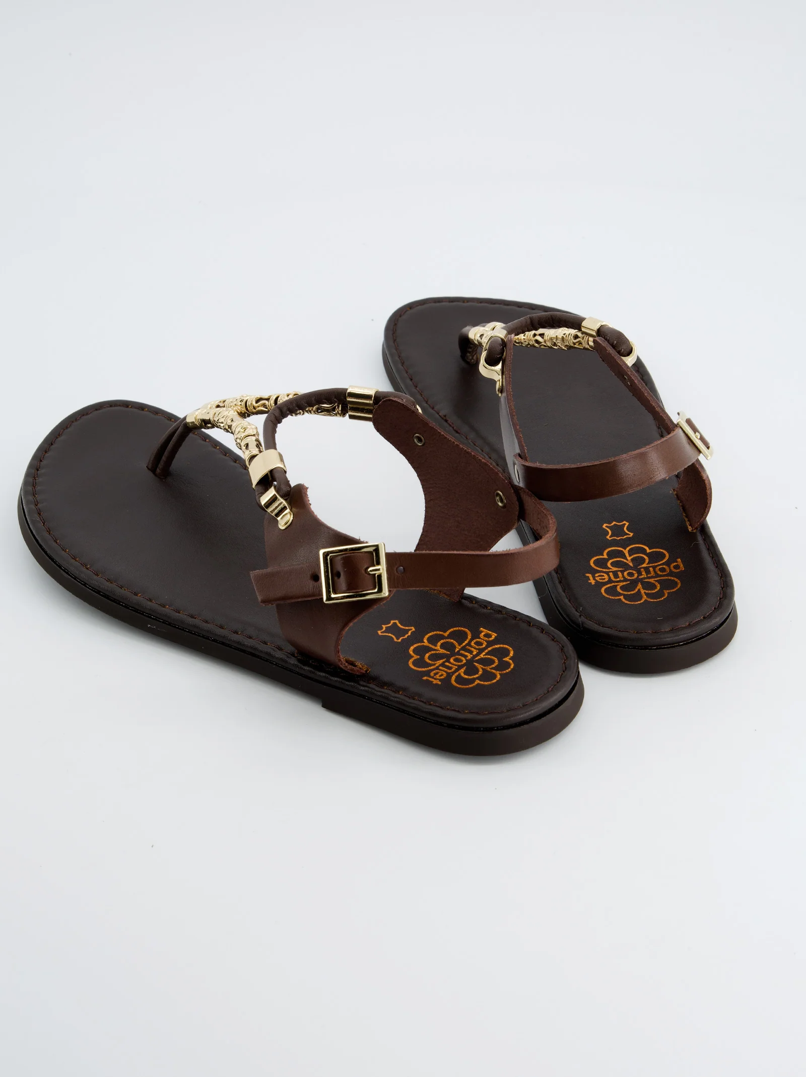 Sandalias De Piel Con Detalle Metálico - Porronet - Image 4