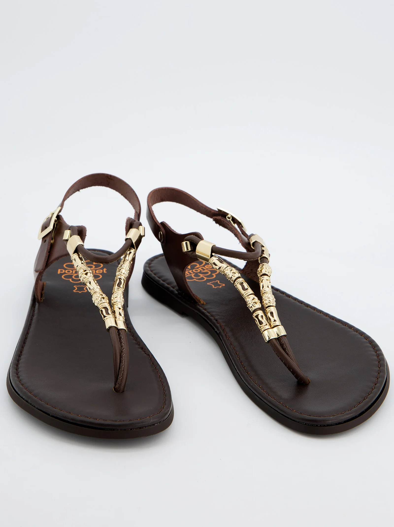 Sandalias De Piel Con Detalle Metálico - Porronet - Image 5