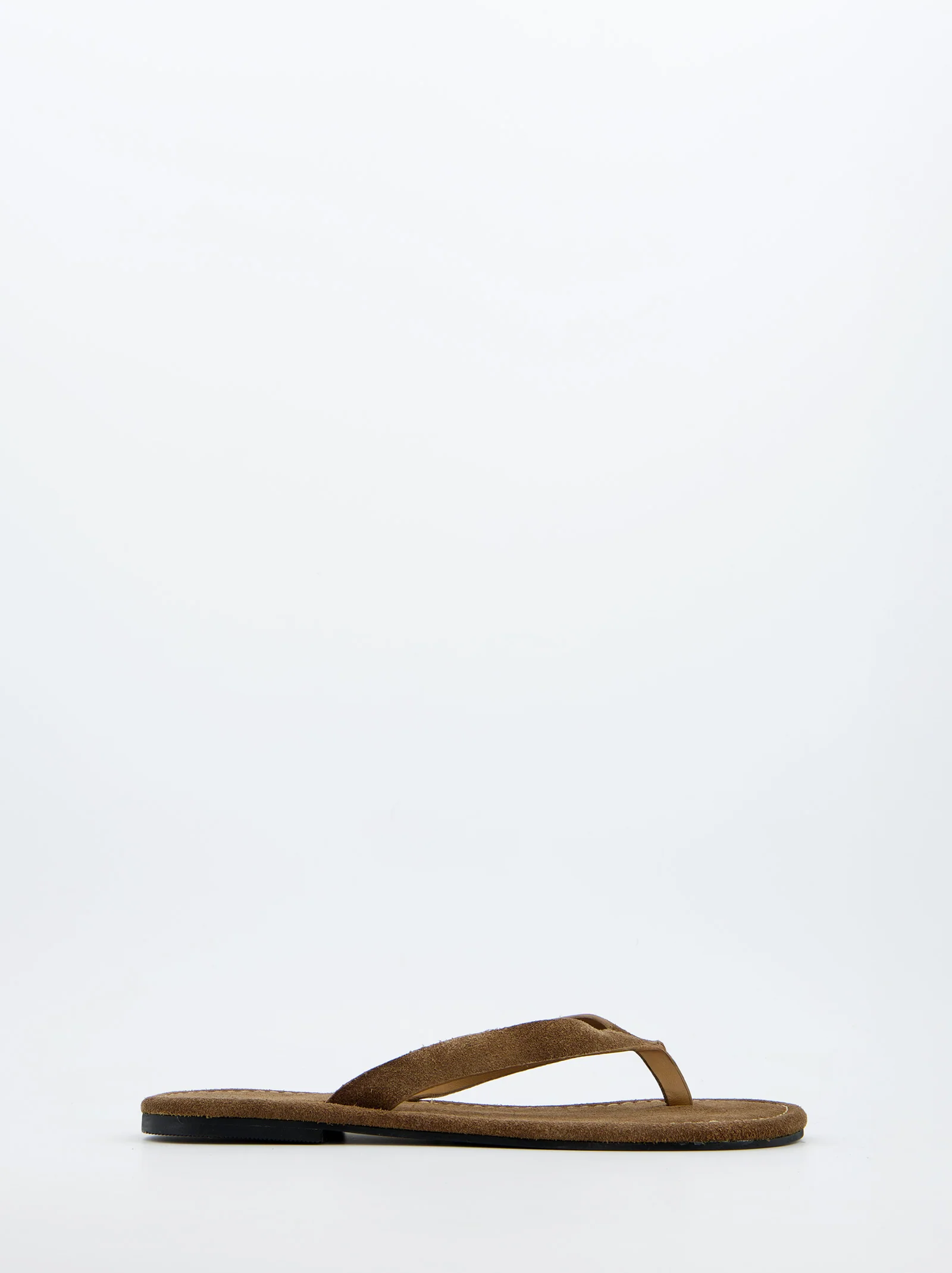 Sandalias De Serraje Taupe - Saturno