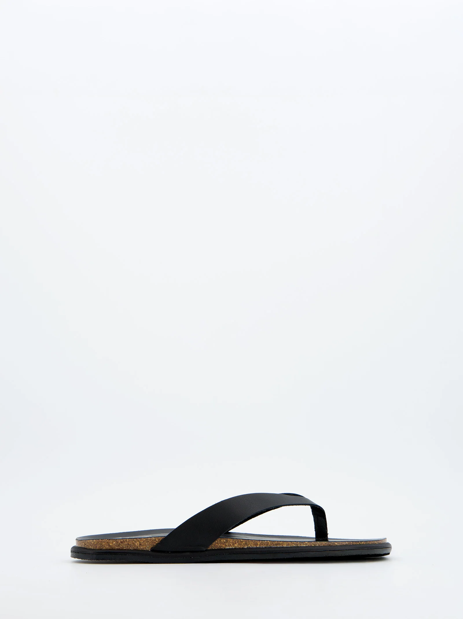 Sandalias Negras De Piel - Saim