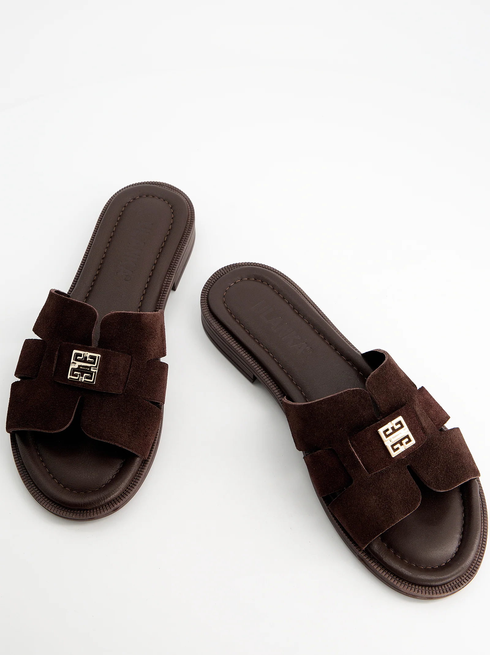 Sandalias de ante y punta cuadrada - Terent - Image 4