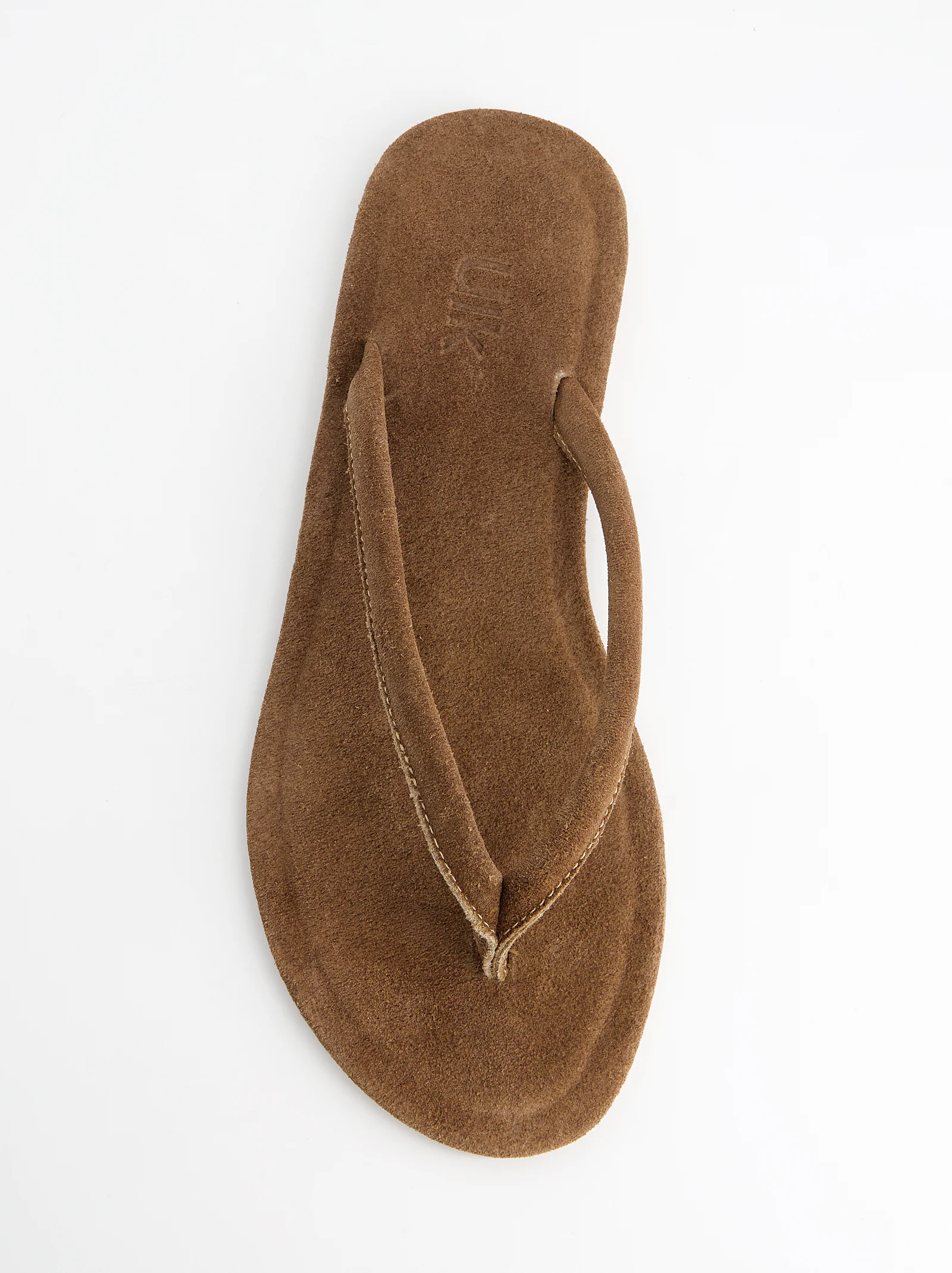 Sandalias de dedo en ante - Nude