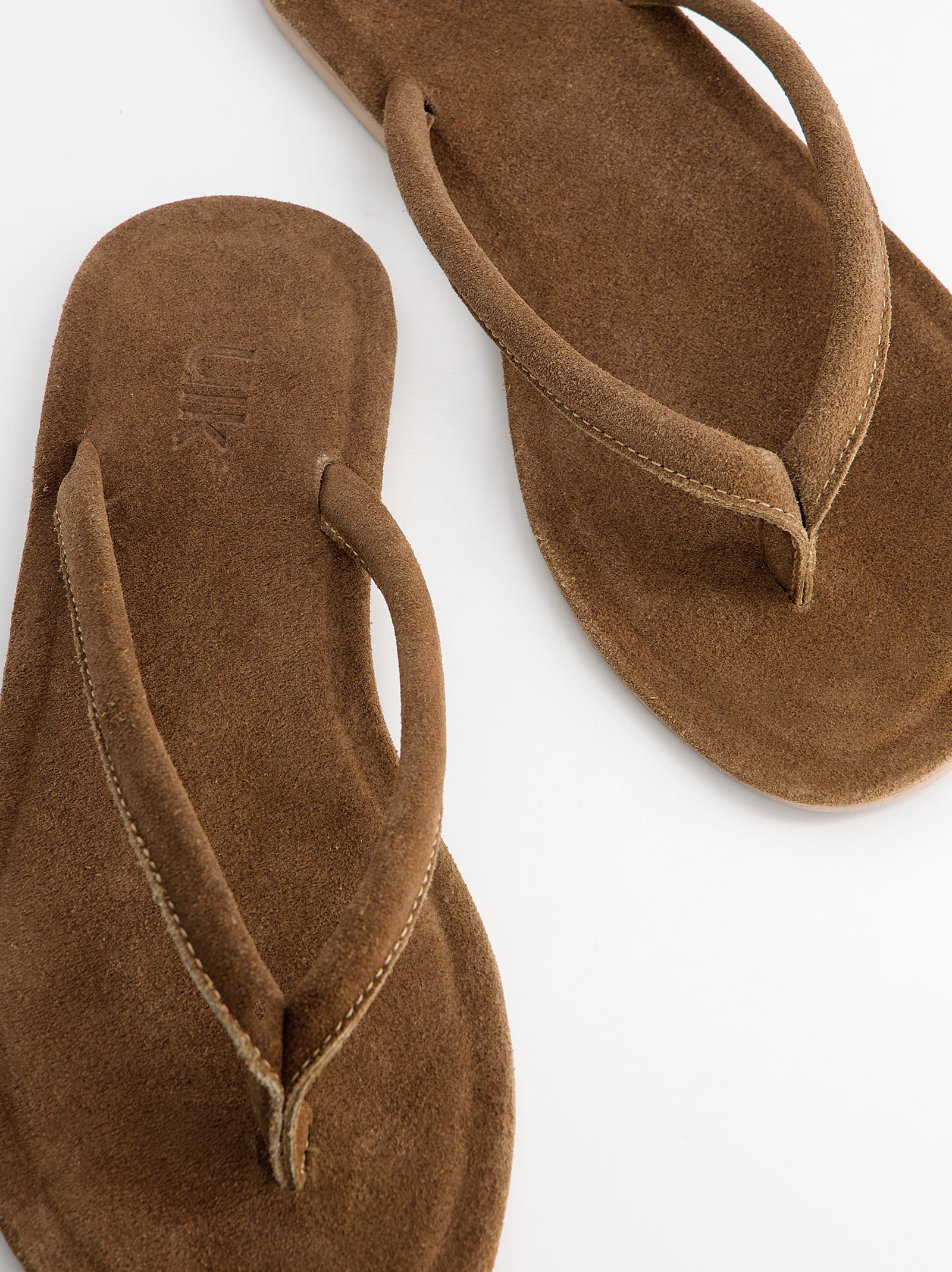 Sandalias de dedo en ante - Nude - Image 2