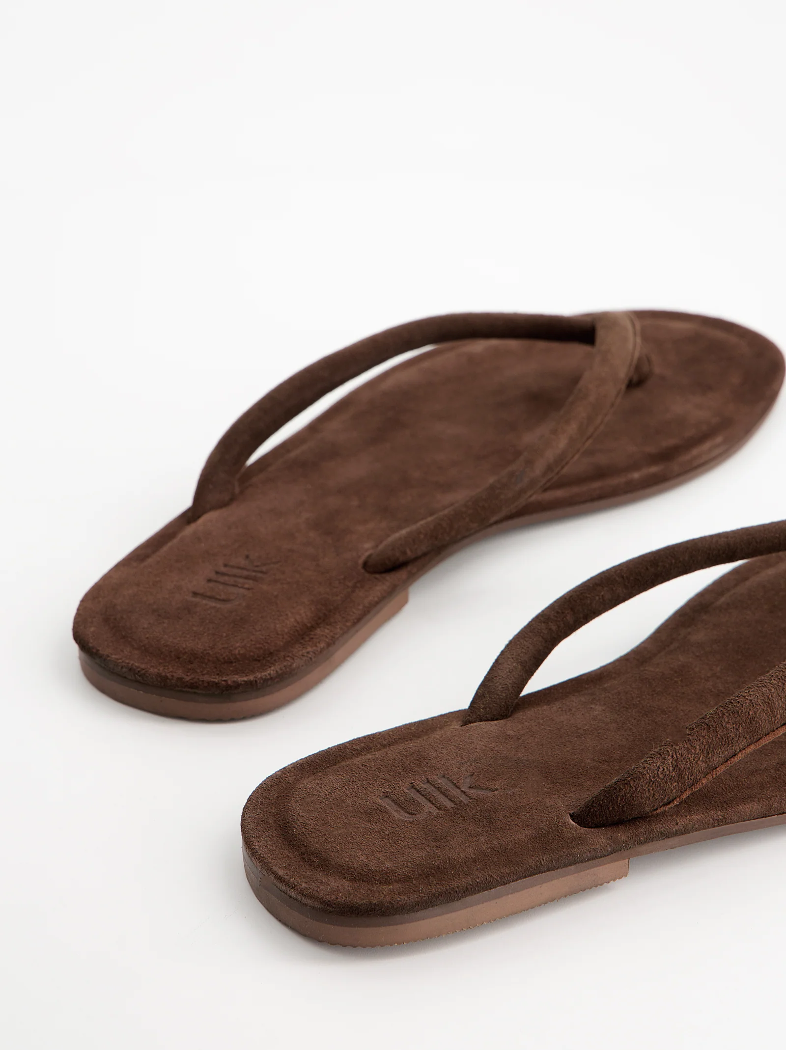 Sandalias de dedo en ante - Nude - Image 3