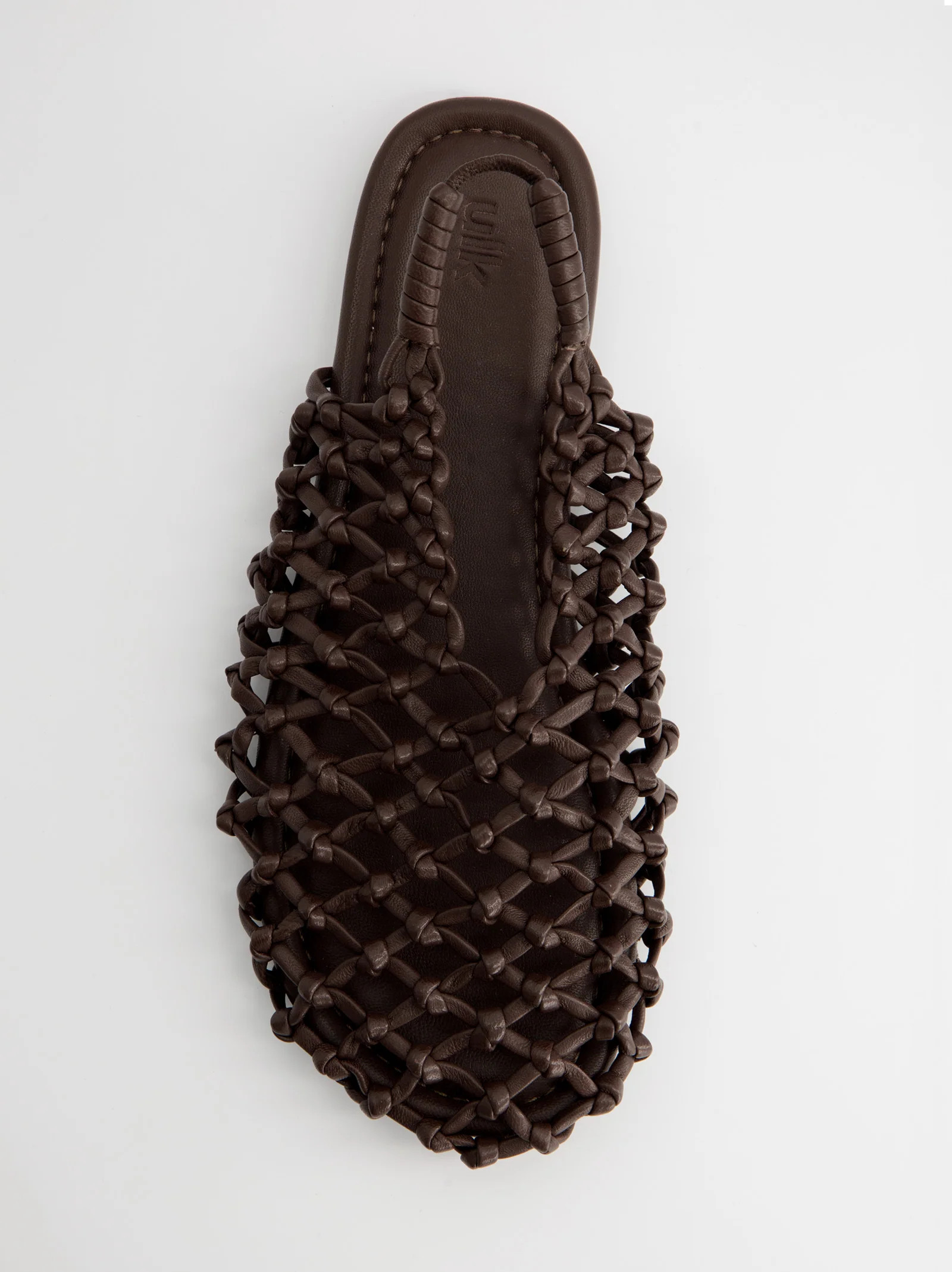 Sandalias de piel trenzada marrones - Thunder