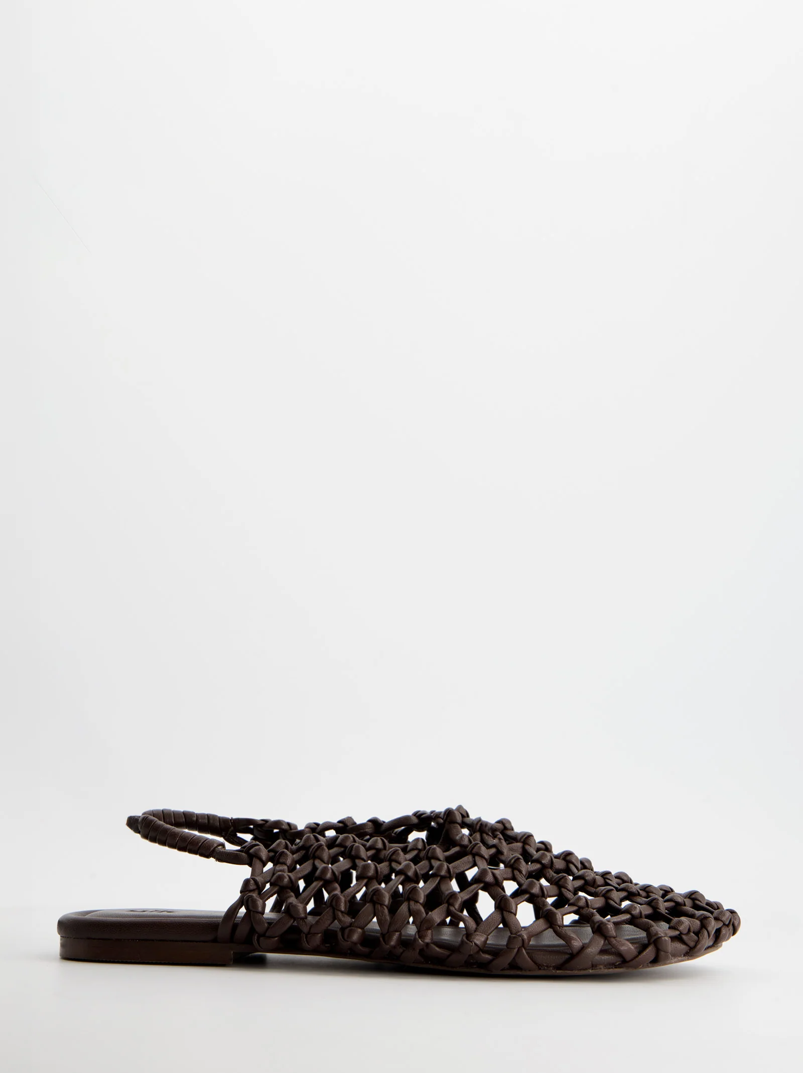 Sandalias de piel trenzada marrones - Thunder - Image 3