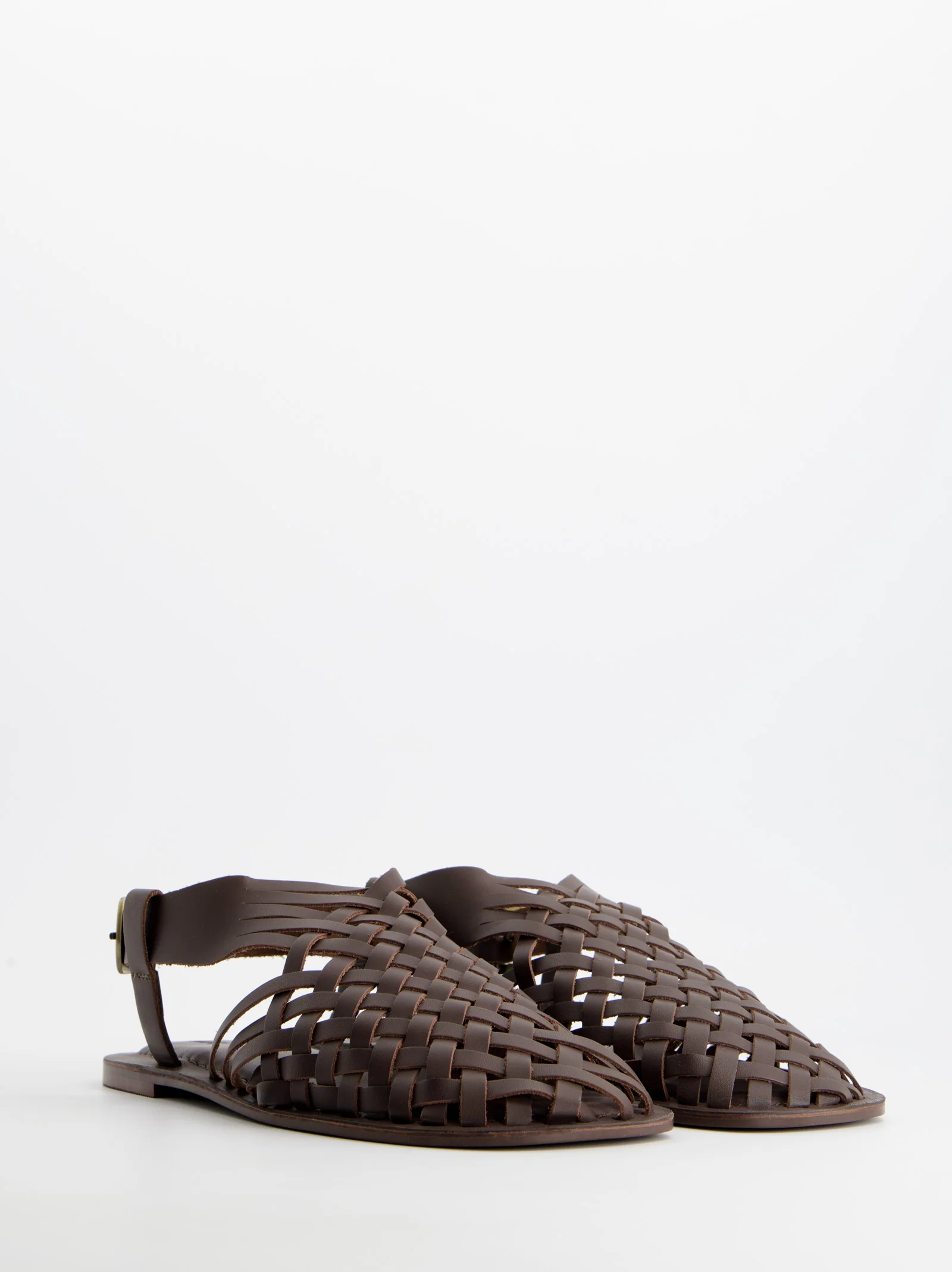 Sandalias de piel trenzadas - Volcano - Image 3
