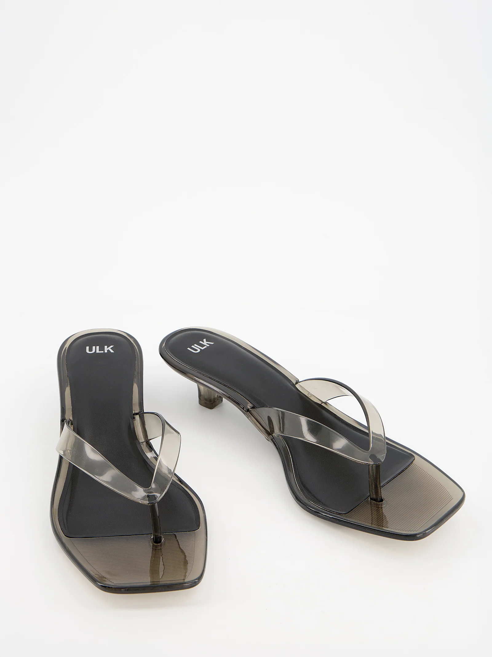 Sandalias de tacón negro transparente - Core - Image 4