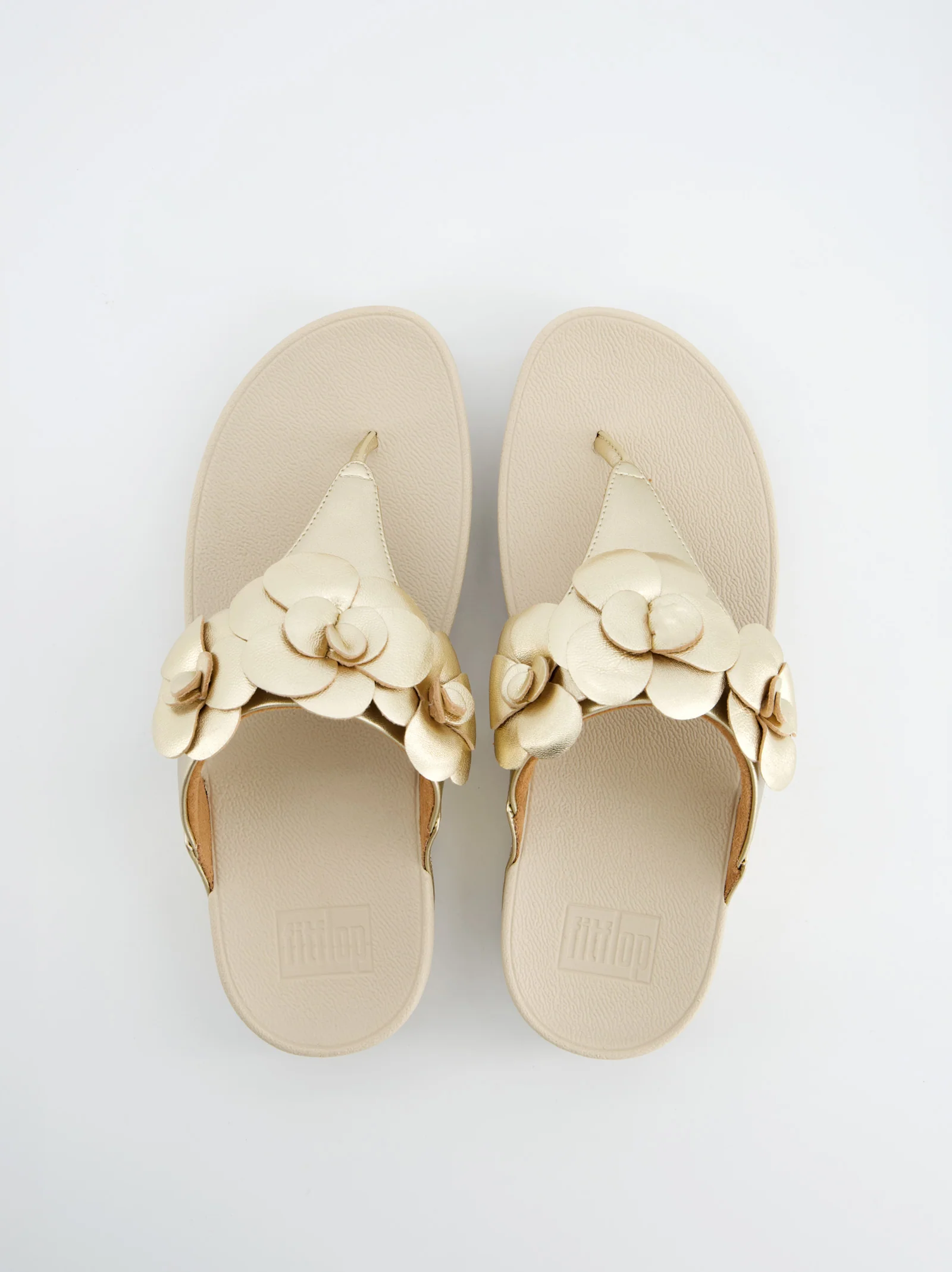 Sandalias Fitflop Lulu De Plataforma Beige - Image 2