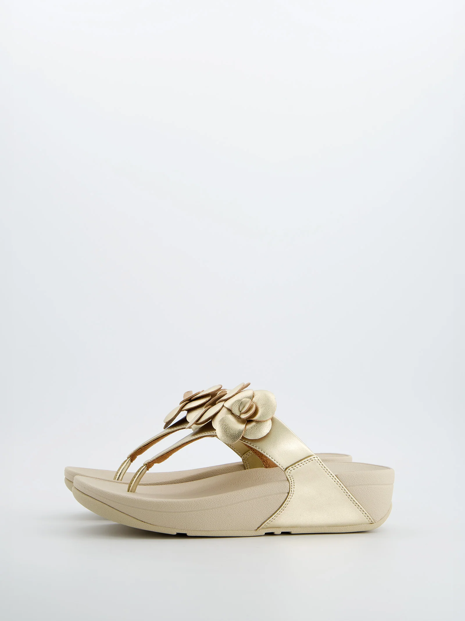 Sandalias Fitflop Lulu De Plataforma Beige - Image 3