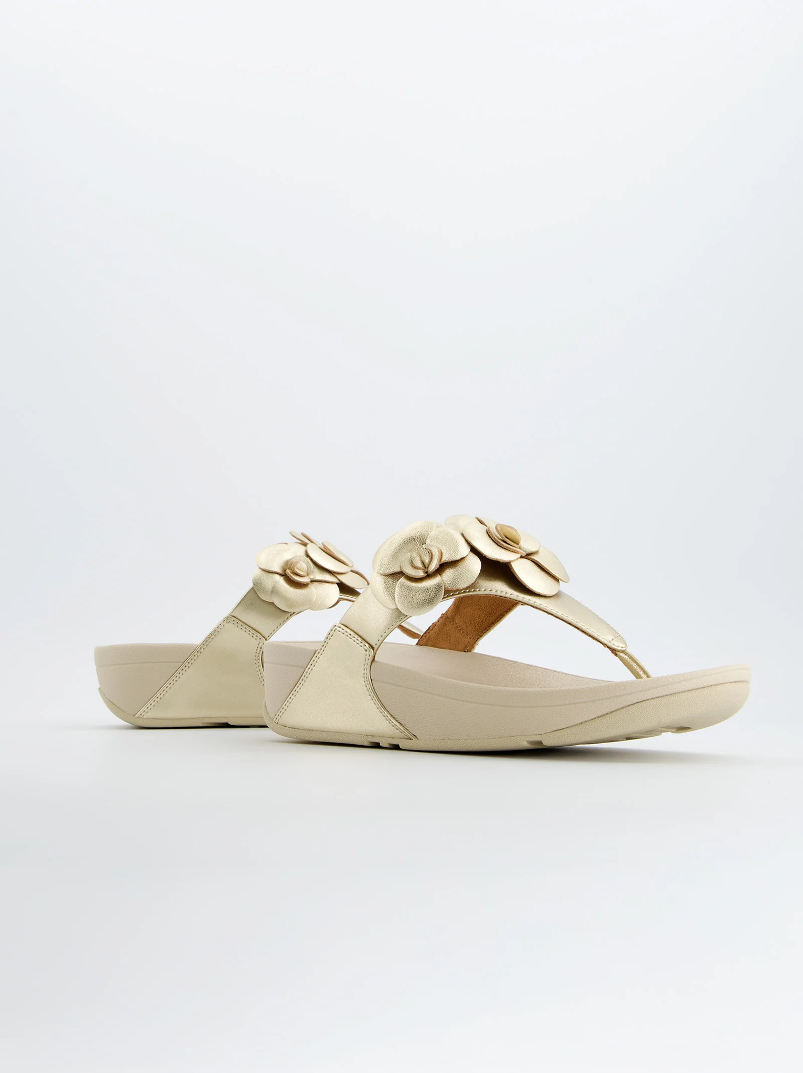 Sandalias Fitflop Lulu De Plataforma Beige - Image 5