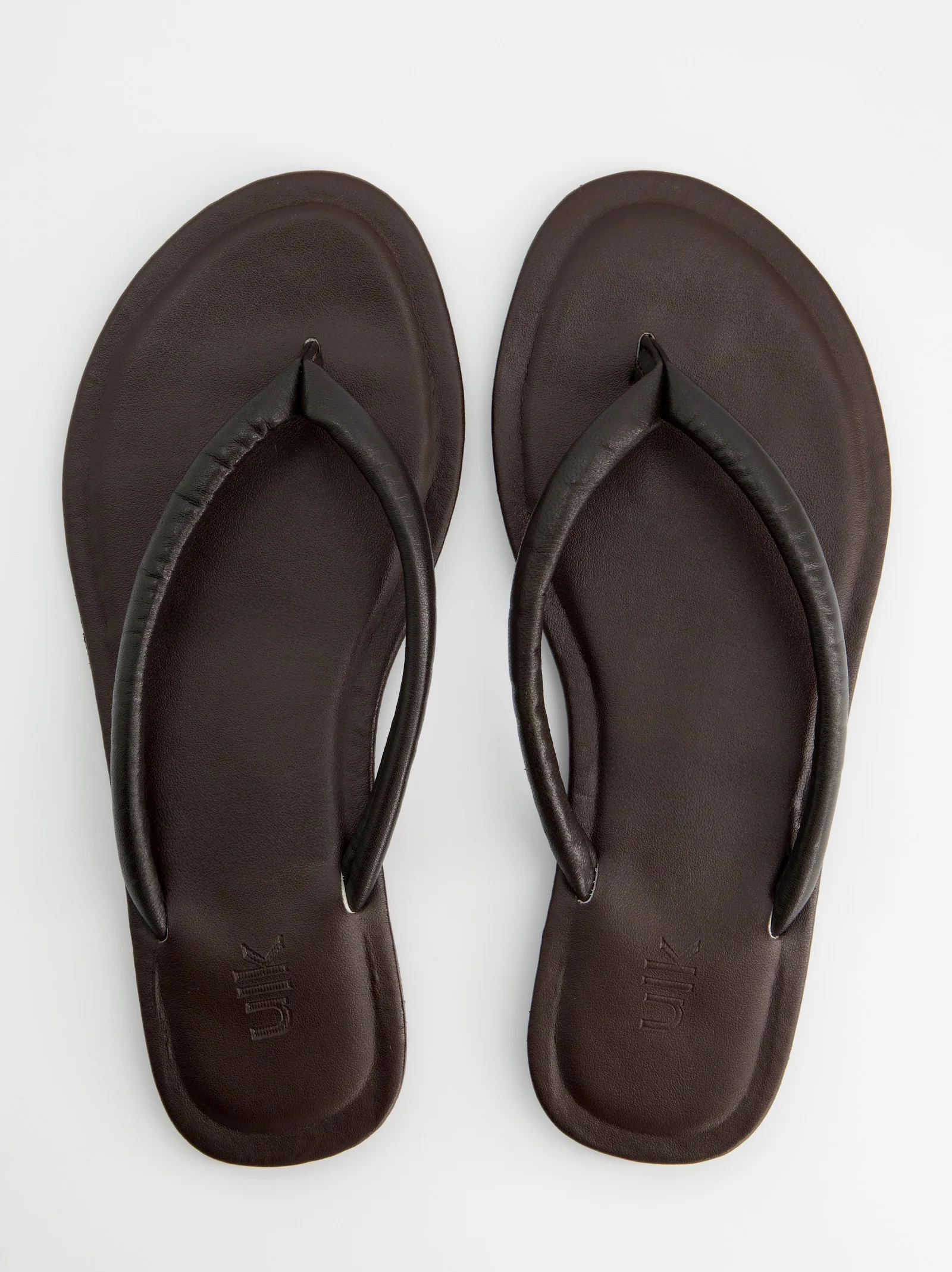Sandalias marrones de piel - Nude - Image 3