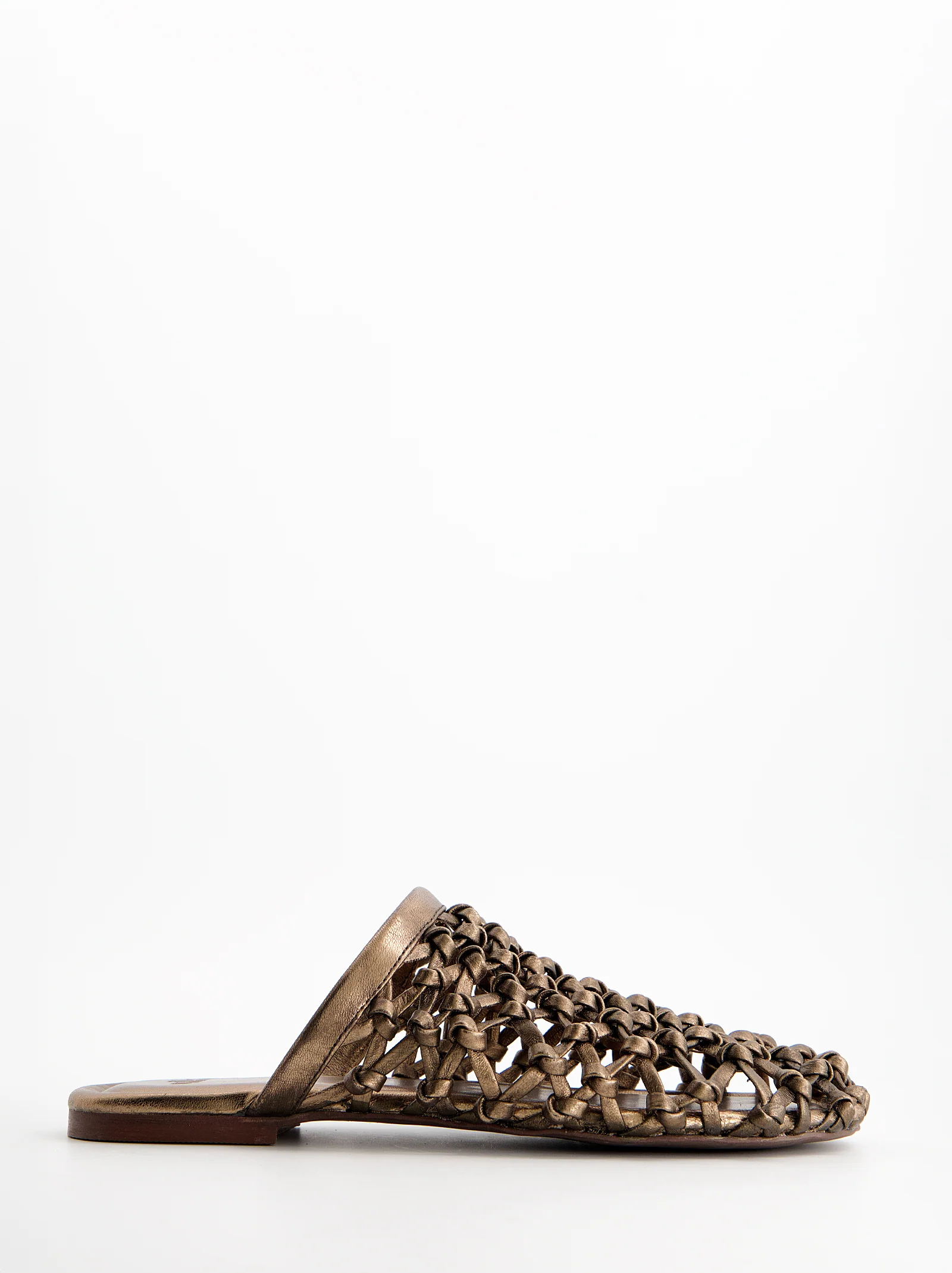 Sandalias mule trenzadas efecto bronce - Siena - Image 2