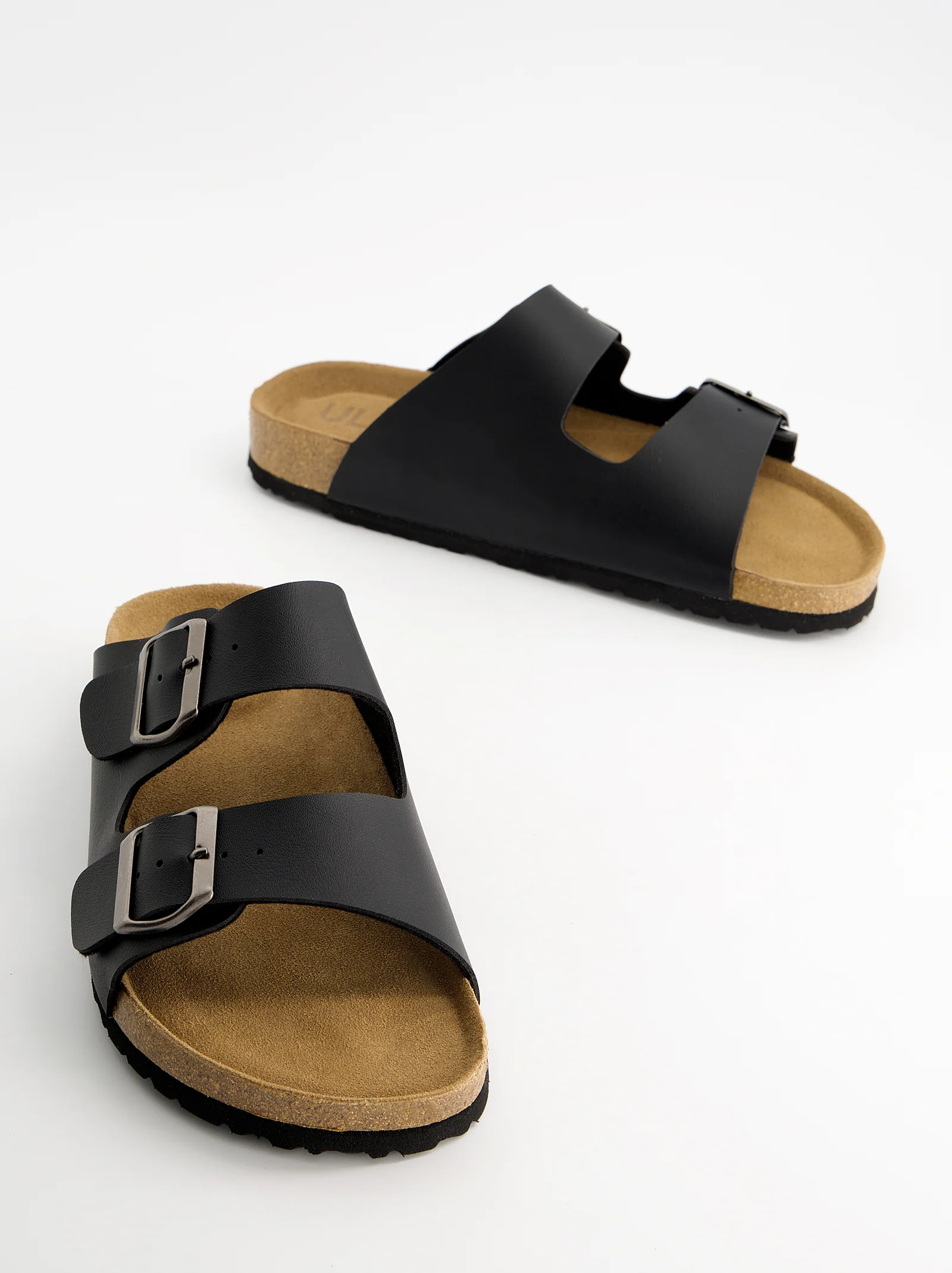 Sandalias negras de piel con hebillas - Missouri - Image 4