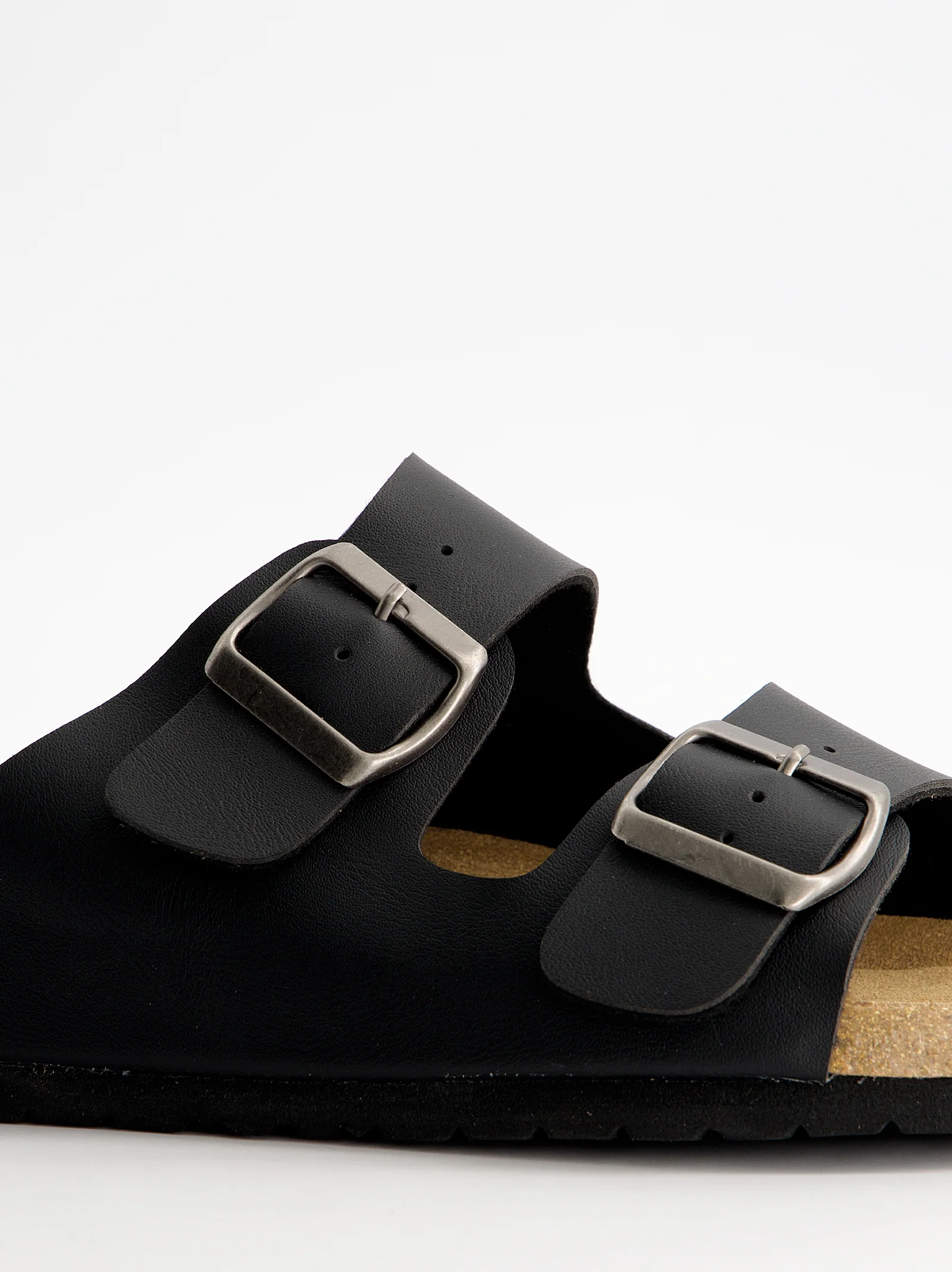 Sandalias negras de piel con hebillas - Missouri - Image 2