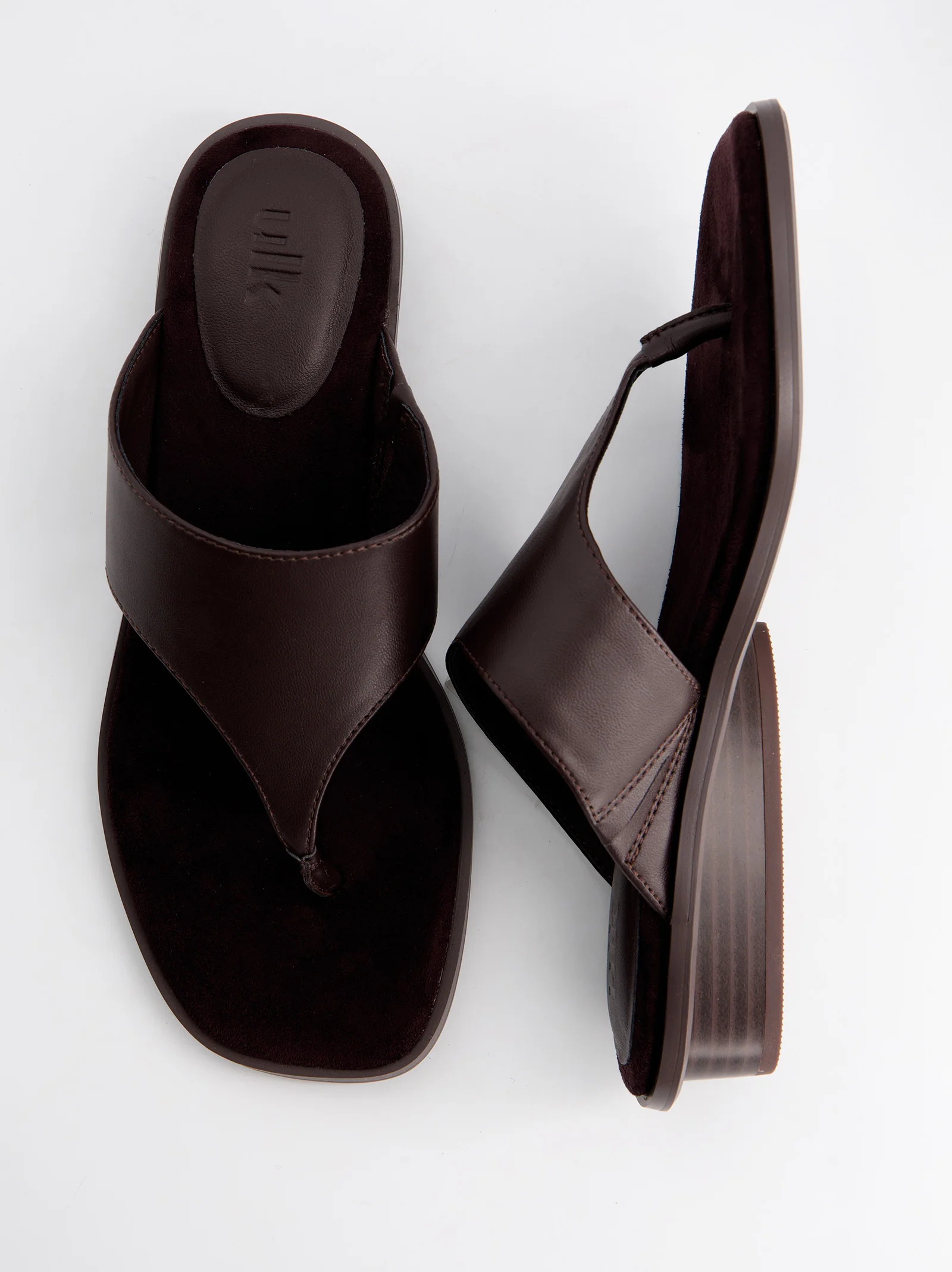 Sandalias Piel Marrón De Cuña Baja - Itta - Image 3