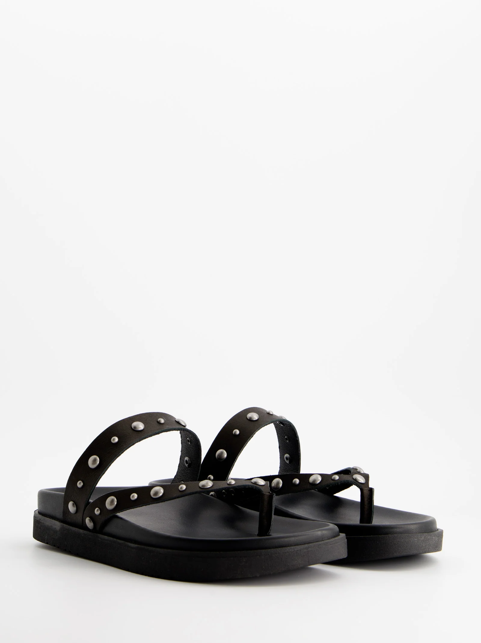 Sandalias planas de piel con tachuelas - Holly - Image 5