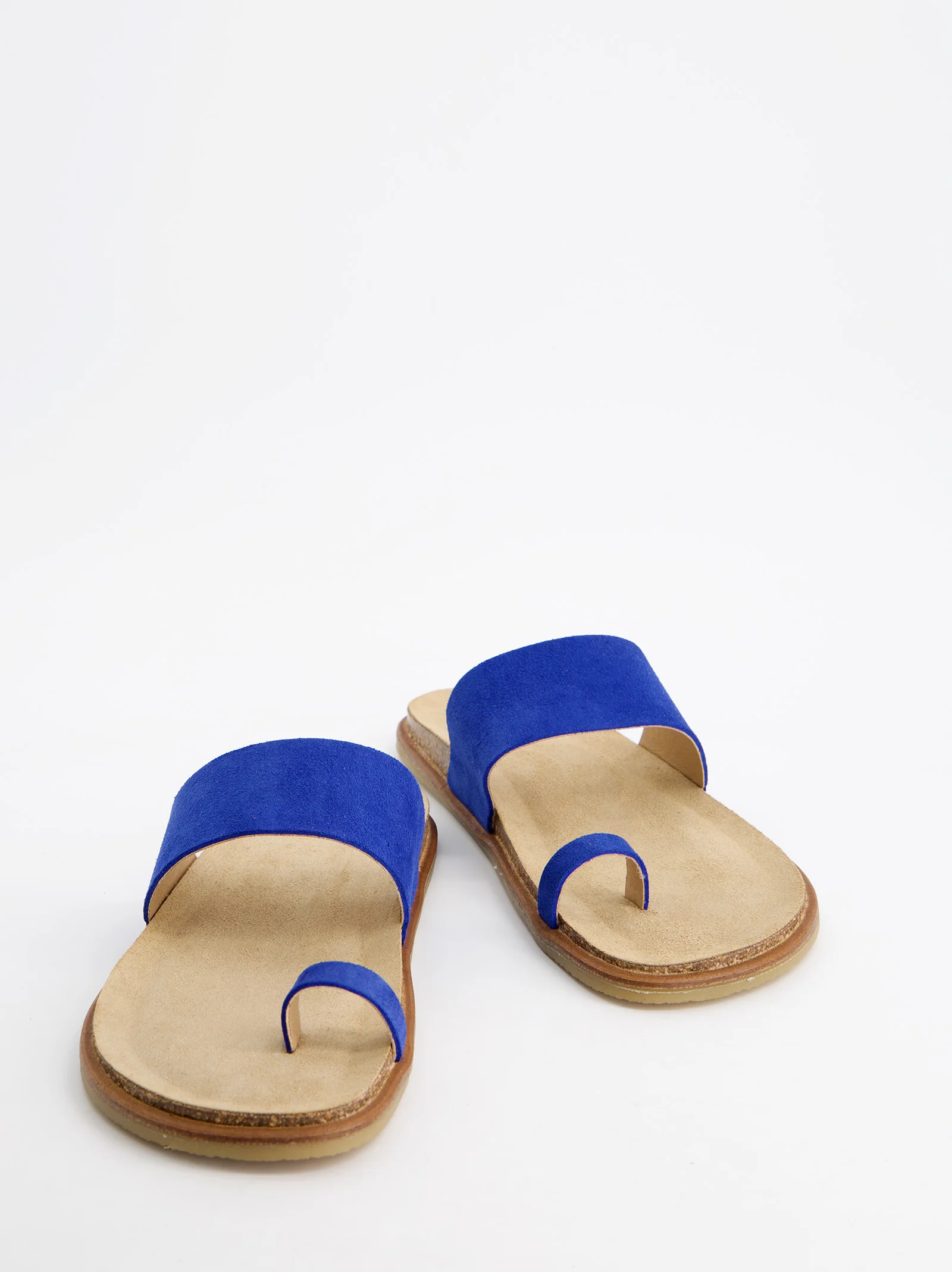 Sandalias Planas De Serraje Azul - Katao - Image 5