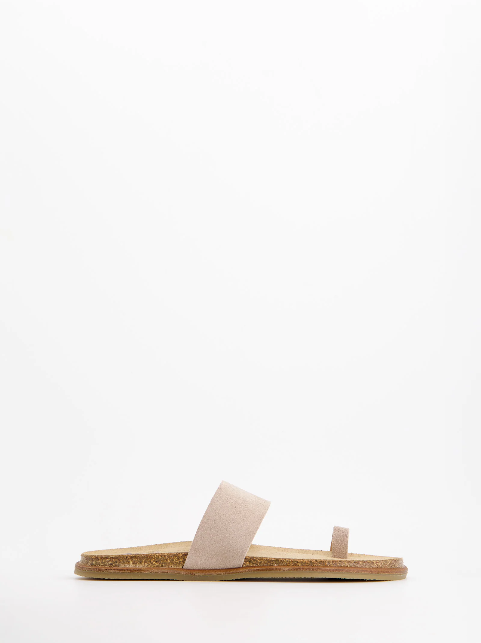 Sandalias Planas De Serraje Beige - Katao