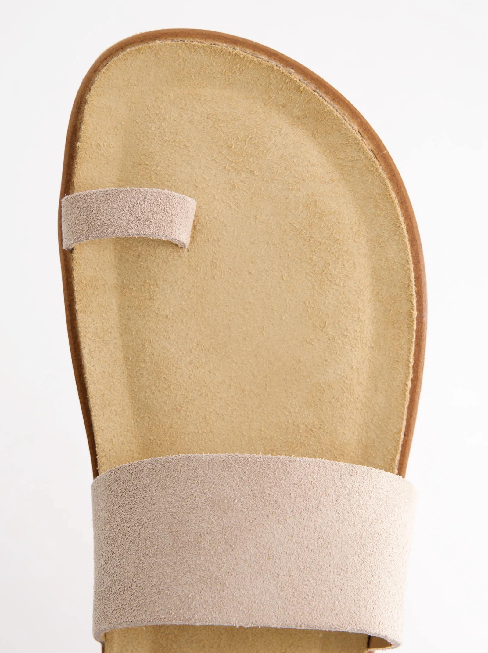 Sandalias Planas De Serraje Beige - Katao - Image 2