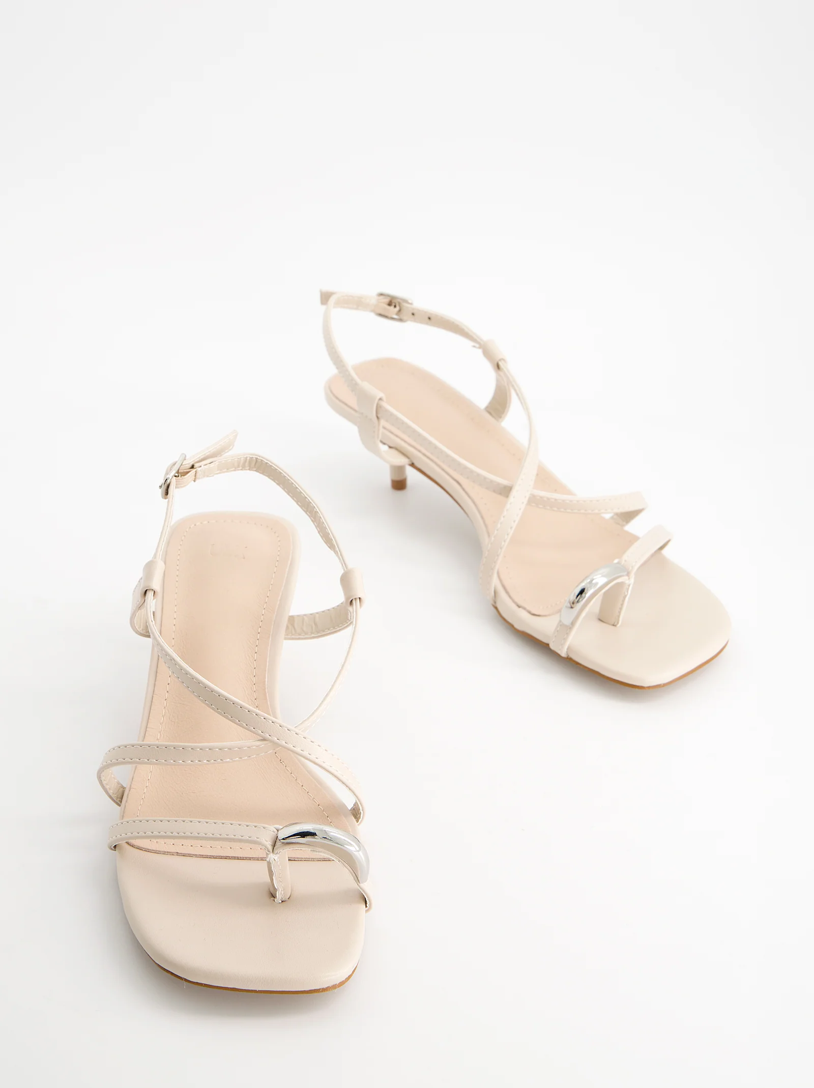 Sandalias tiras finas tacón bajo - Regee - Image 5
