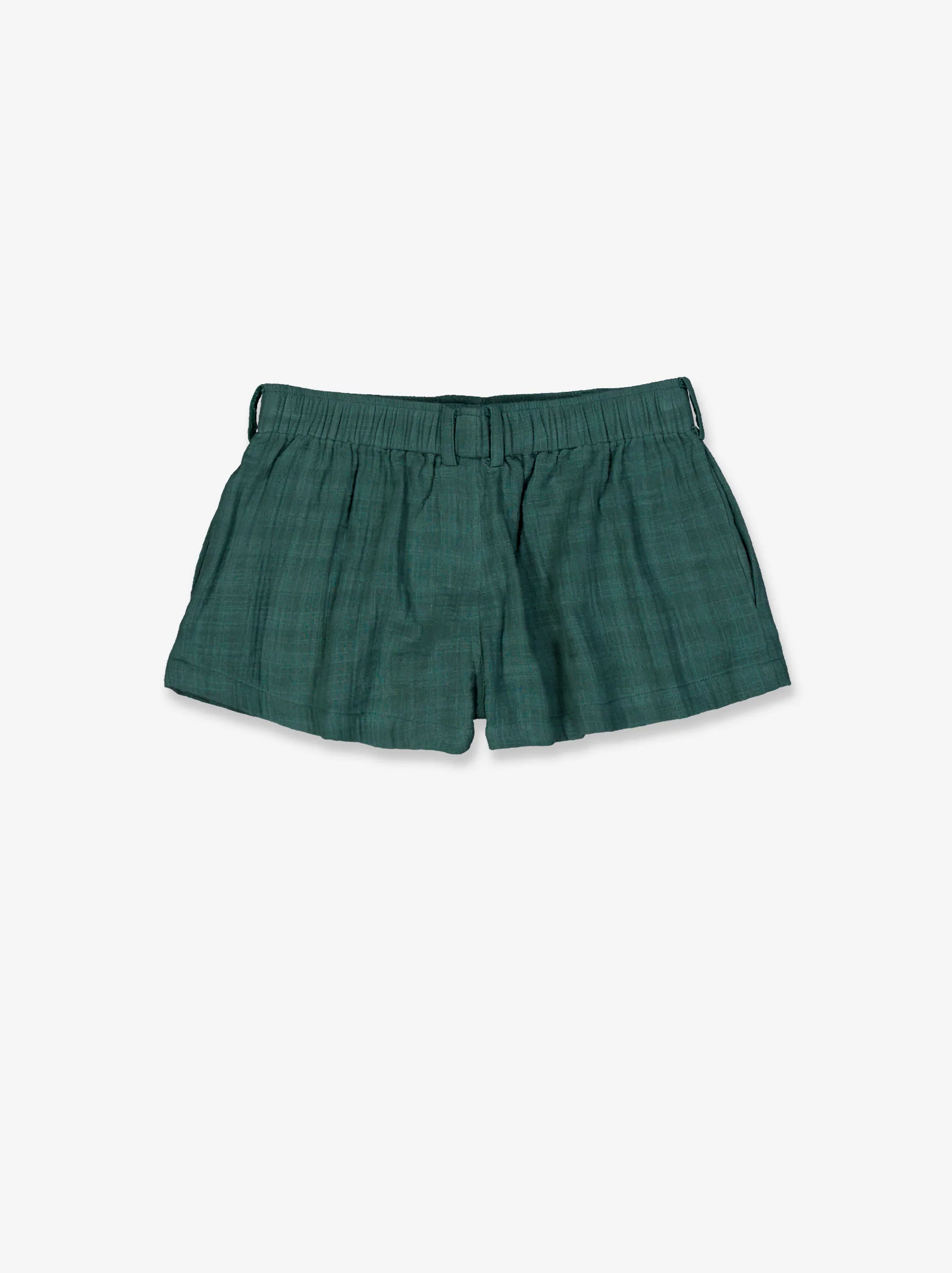 Short verde fluido con cintura elástica - Koa - Image 4
