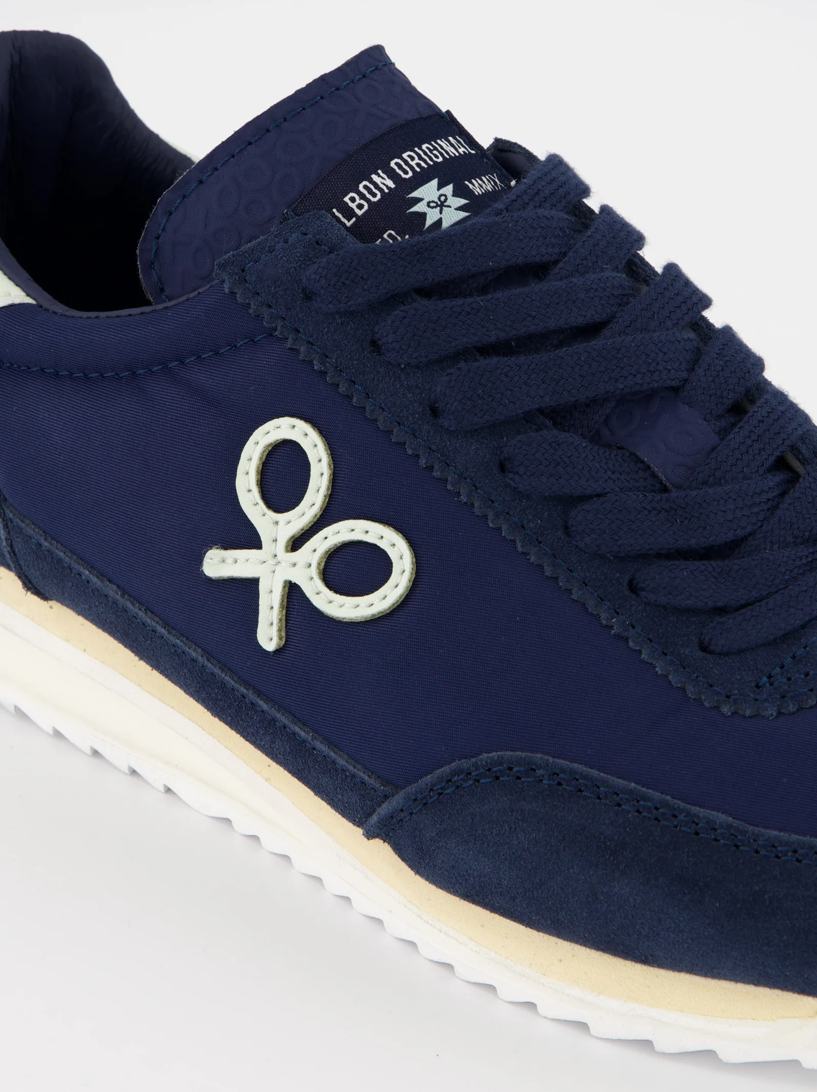 Silbon Vintage - Zapatillas de piel azul navy - Image 4
