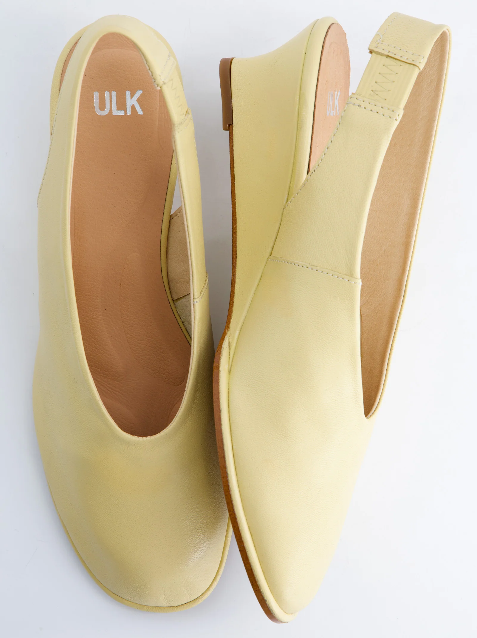 Zapato De Cuña De Piel Amarillo - Selein - Image 2