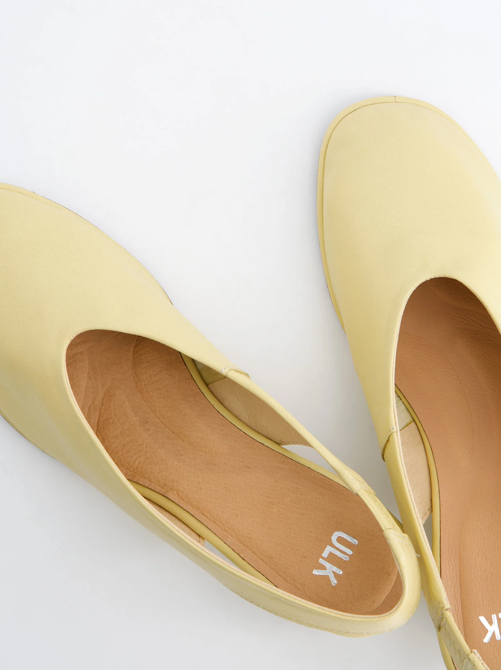 Zapato De Cuña De Piel Amarillo - Selein - Image 3