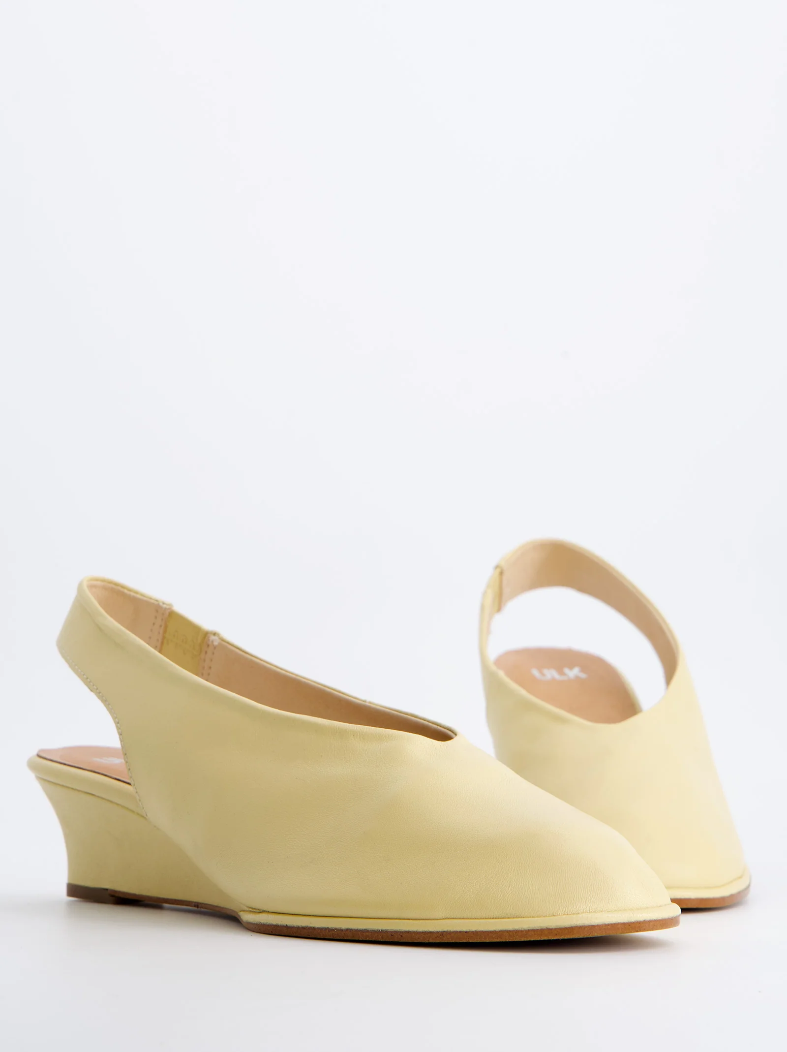 Zapato De Cuña De Piel Amarillo - Selein - Image 4