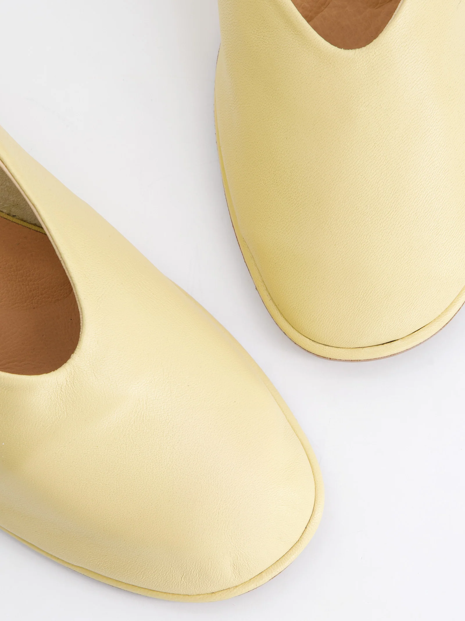 Zapato De Cuña De Piel Amarillo - Selein - Image 5